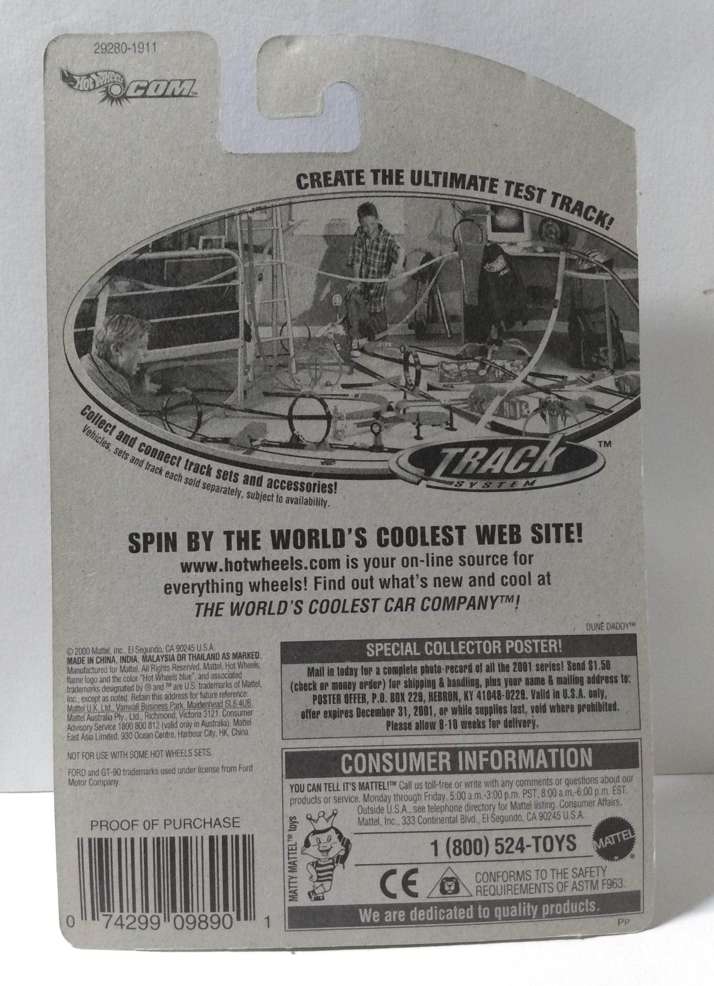 Hot Wheels 2000 Collector #224 Ford GT-90 Racing Car - TulipStuff