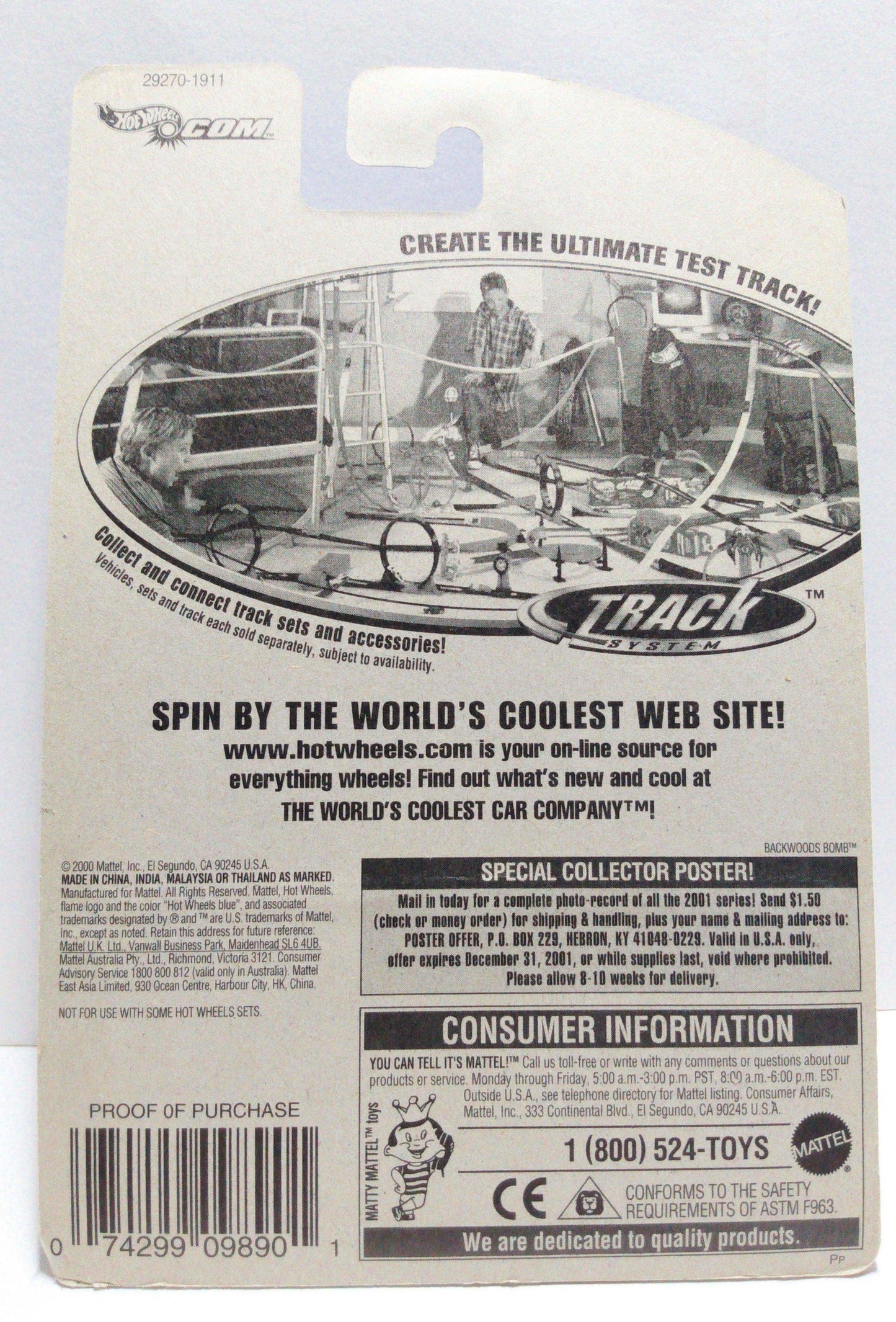 Hot Wheels 2000 Collector #215 XT-3 3-Wheel Race Car - TulipStuff