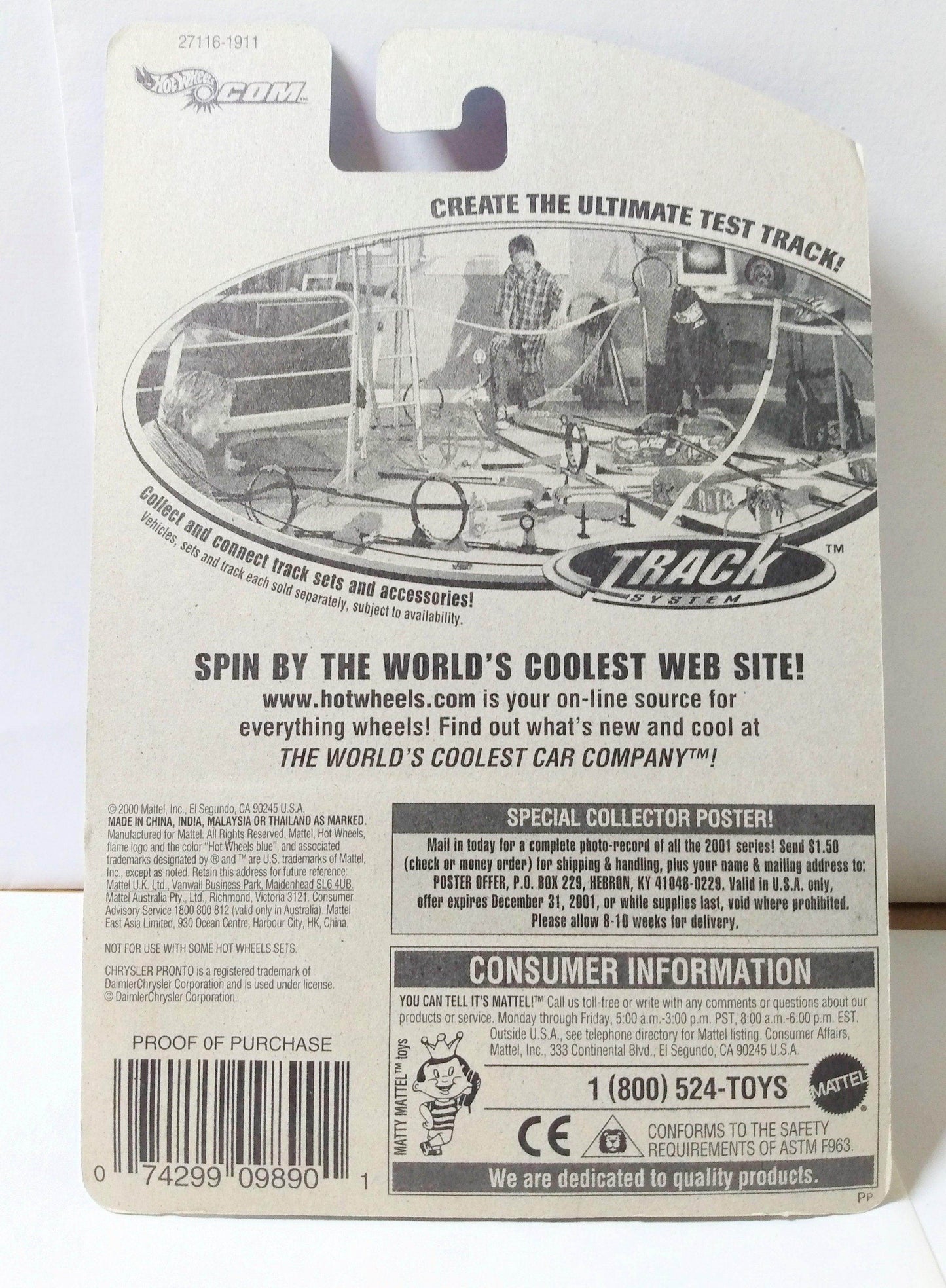 Hot Wheels 2000 Collector #150 Chrysler Pronto Purple - TulipStuff