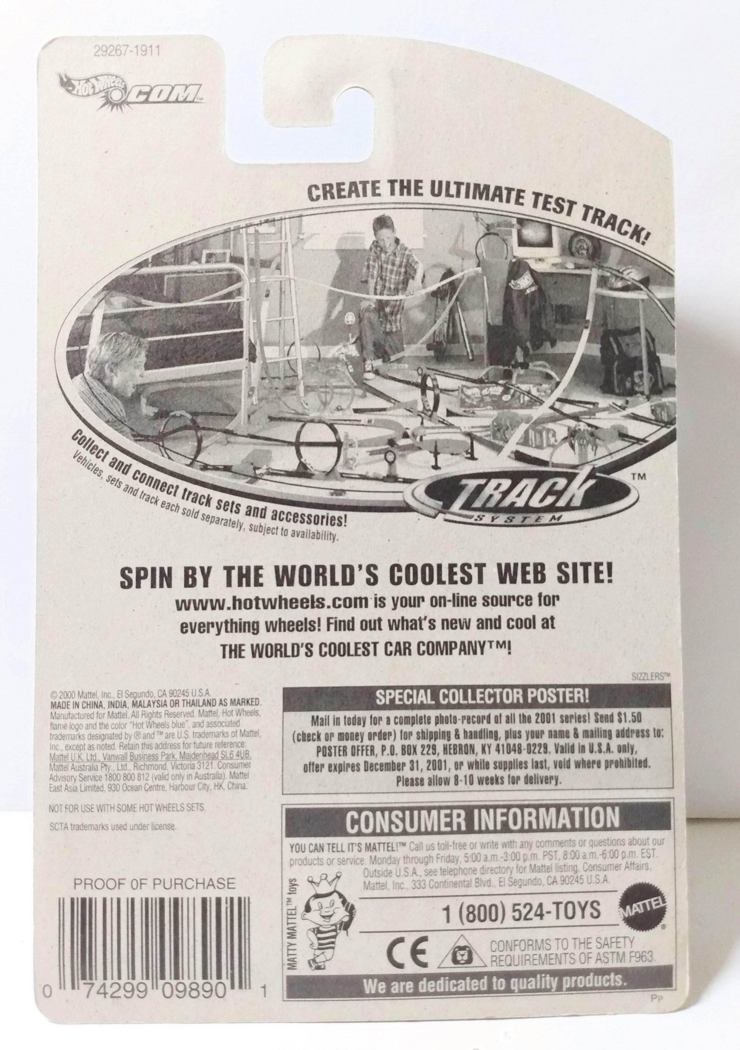 Hot Wheels Collector 2000 #212 Double Vision Diecast Metal Concept Car - TulipStuff