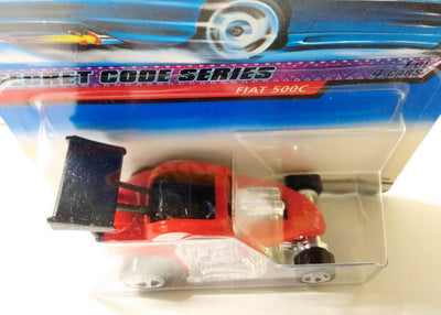 Hot Wheels Secret Code Fiat 500C 2000 Collector #045 - TulipStuff