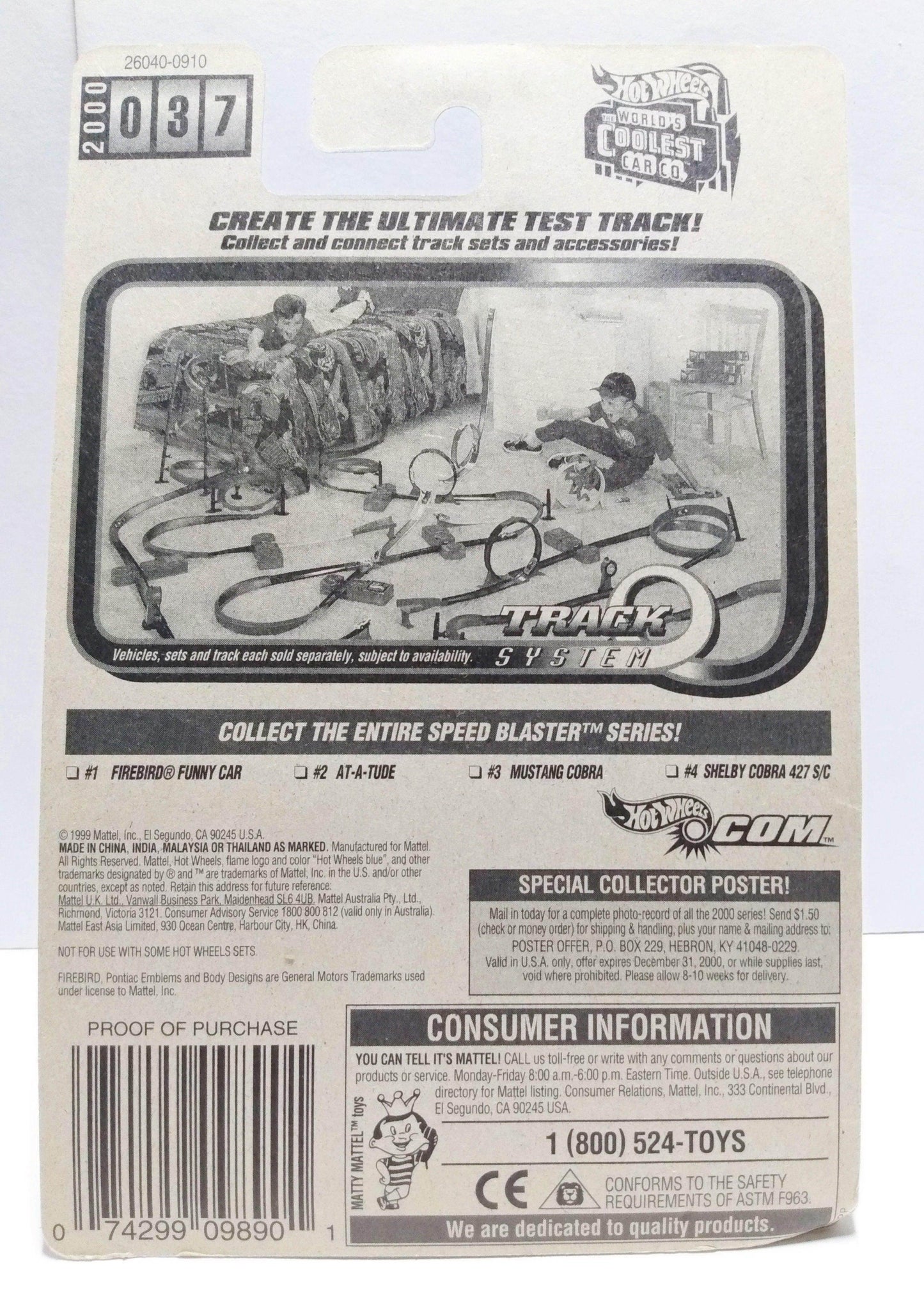 Hot Wheels Speed Blaster Firebird Funny Car 2000 Collector #037 - TulipStuff