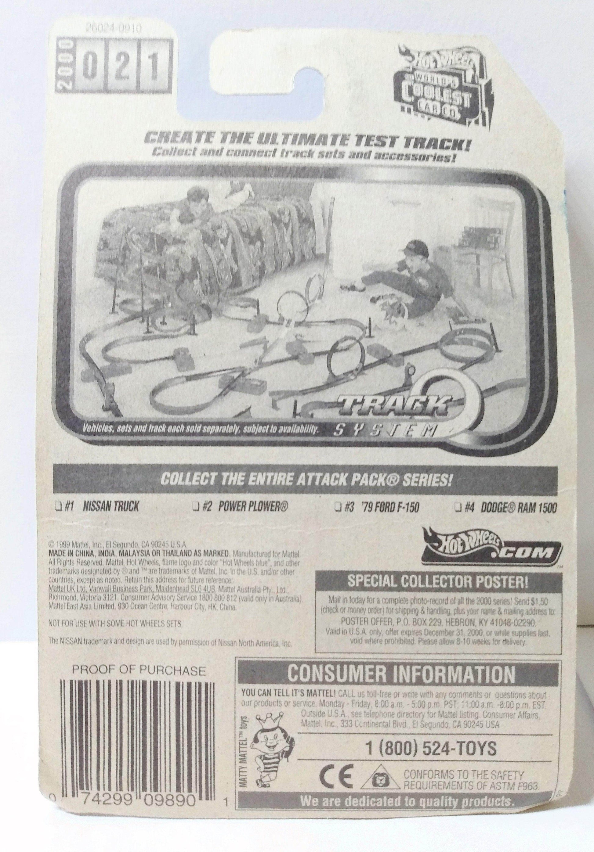 Hot Wheels Attack Pack Series Nissan Hardbody Truck 2000 #021 - TulipStuff