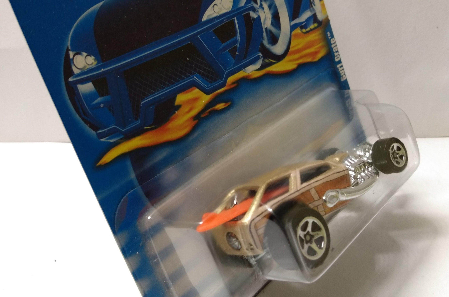 Hot Wheels 2001 Collector #107 Surf Crate Woodie Racer - TulipStuff