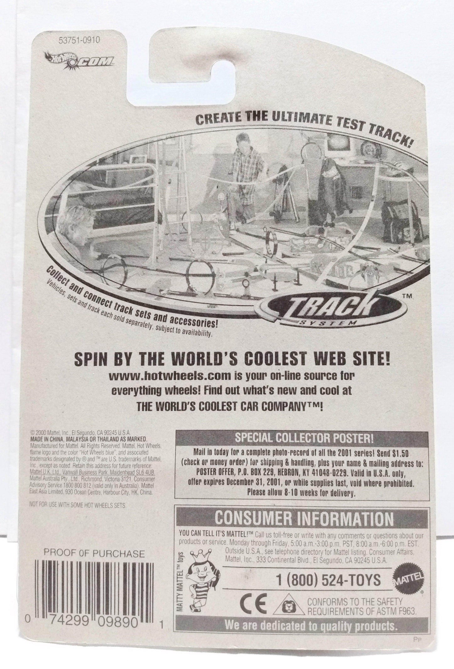 Hot Wheels 2001 Collector #222 Outsider Motorcycle Sidecar - TulipStuff