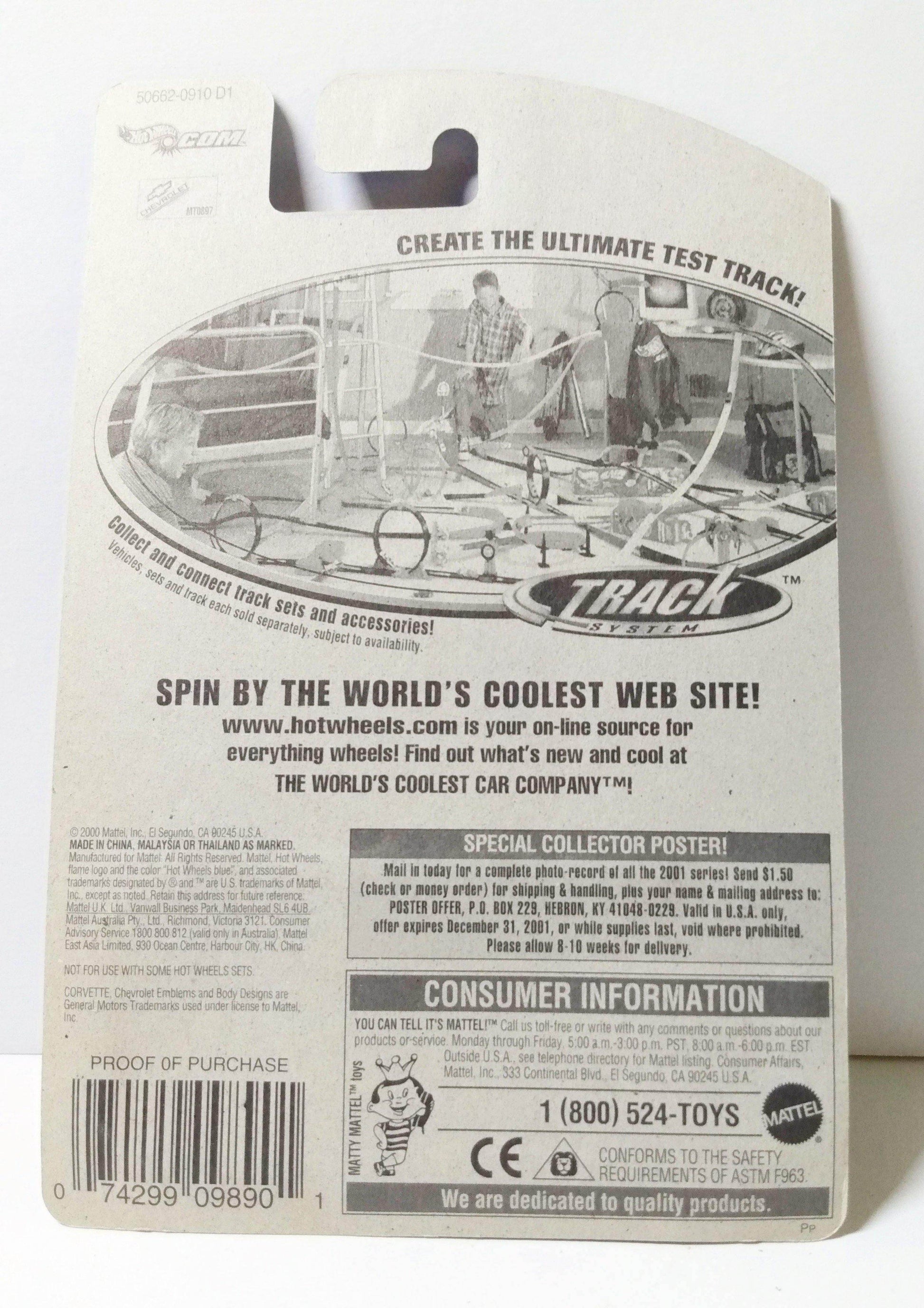 Hot Wheels Collector 2001 #133 '97 Chevrolet Corvette Diecast Car - TulipStuff