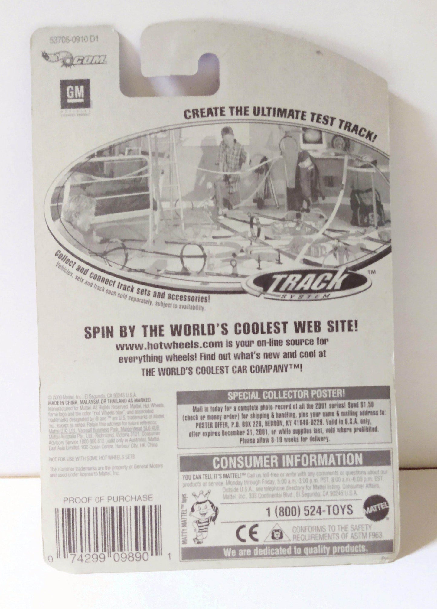 Hot Wheels 2001 Collector #162 Hummer - TulipStuff