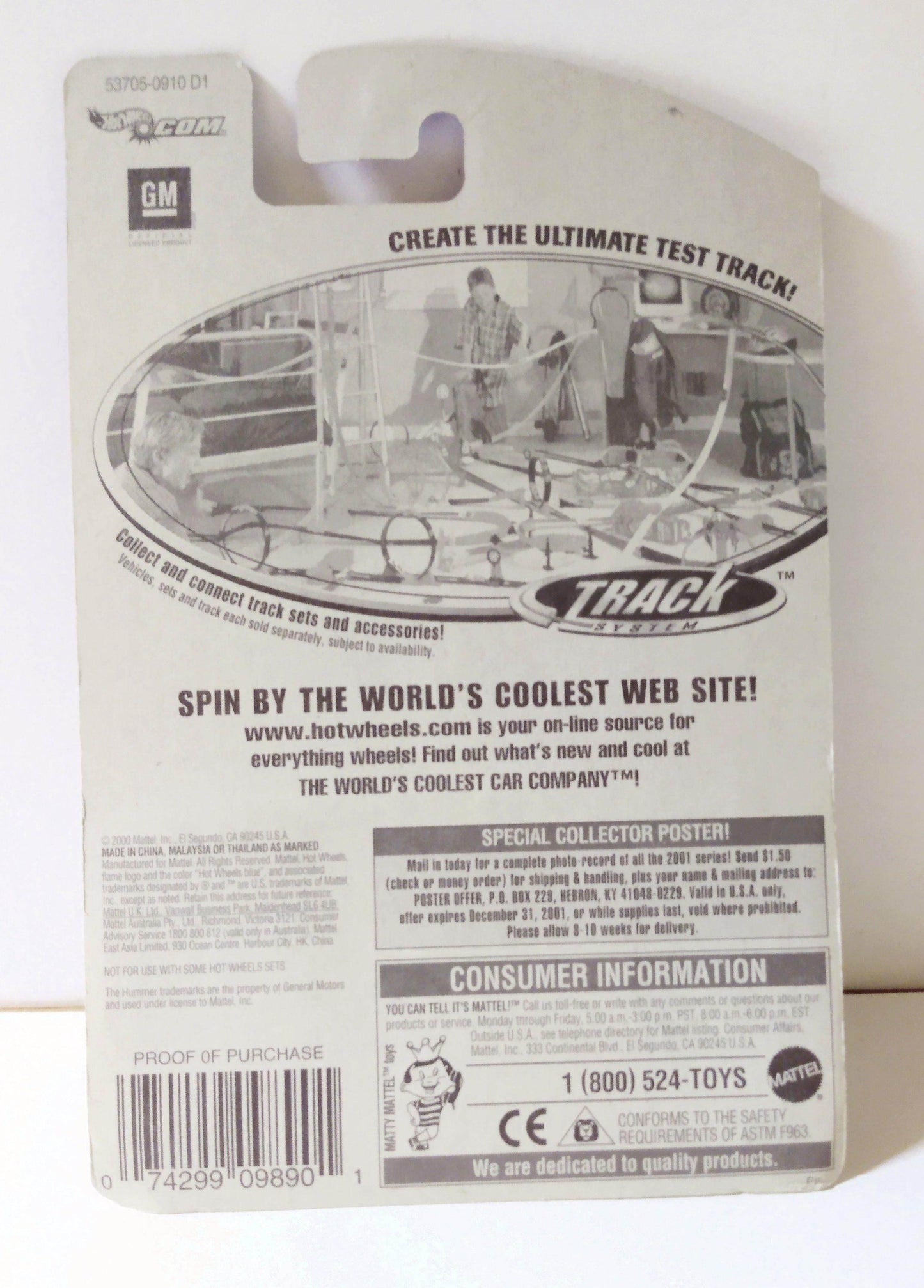 Hot Wheels 2001 Collector #162 Hummer - TulipStuff