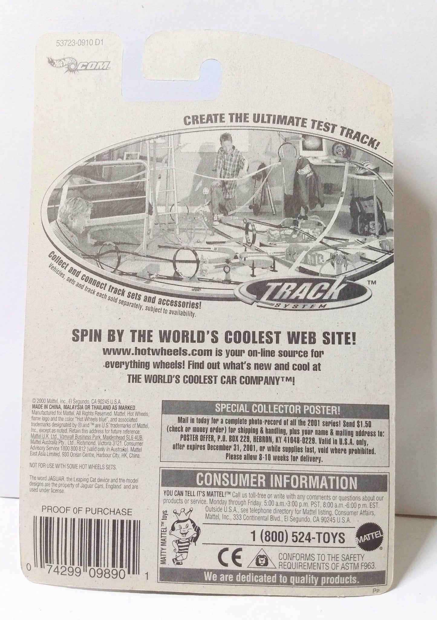 Hot Wheels 2001 Collector #184 Jaguar D-Type Race Car sp5 - TulipStuff