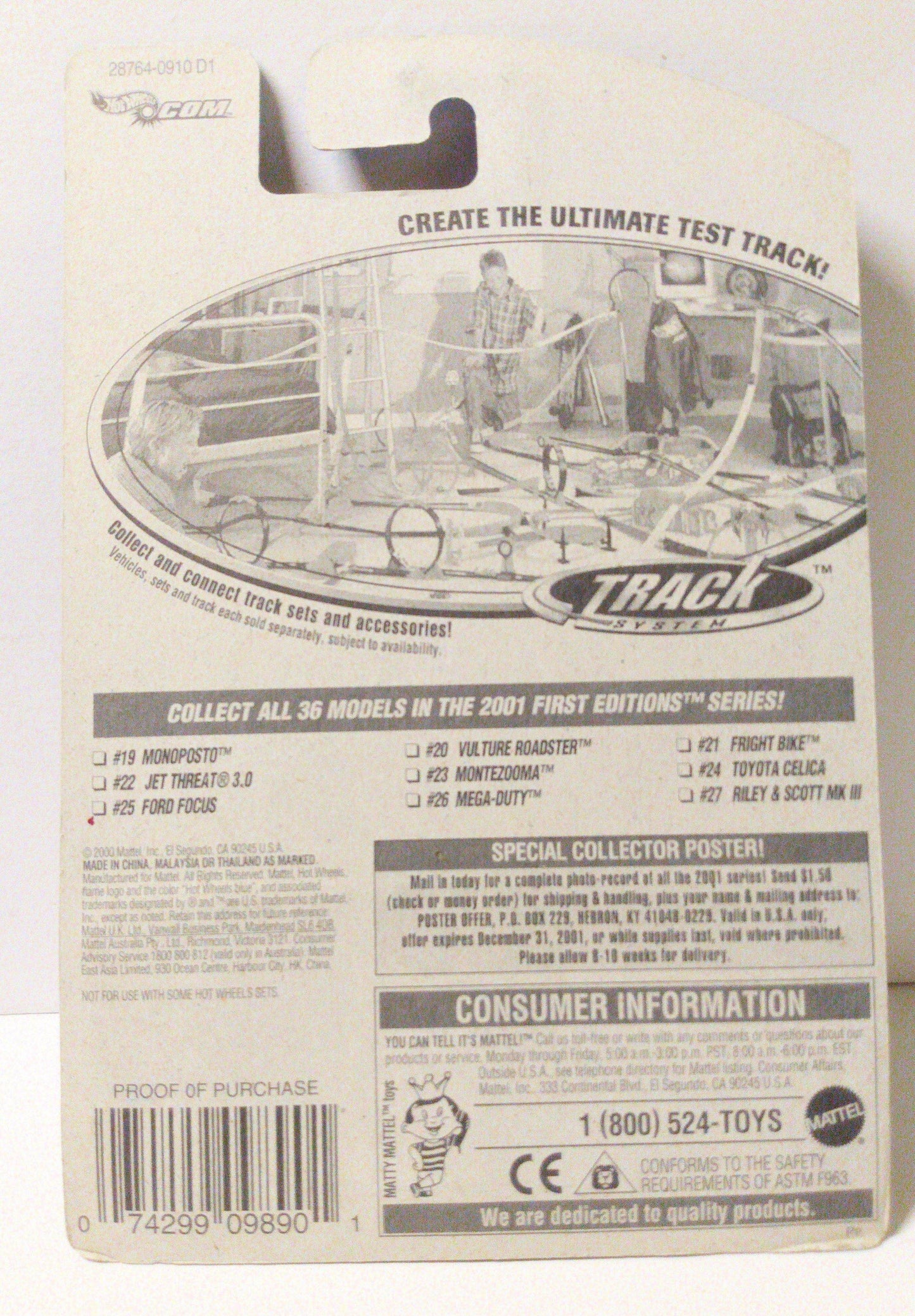 Hot Wheels 2001 First Editions Monoposto Collector #031 - TulipStuff