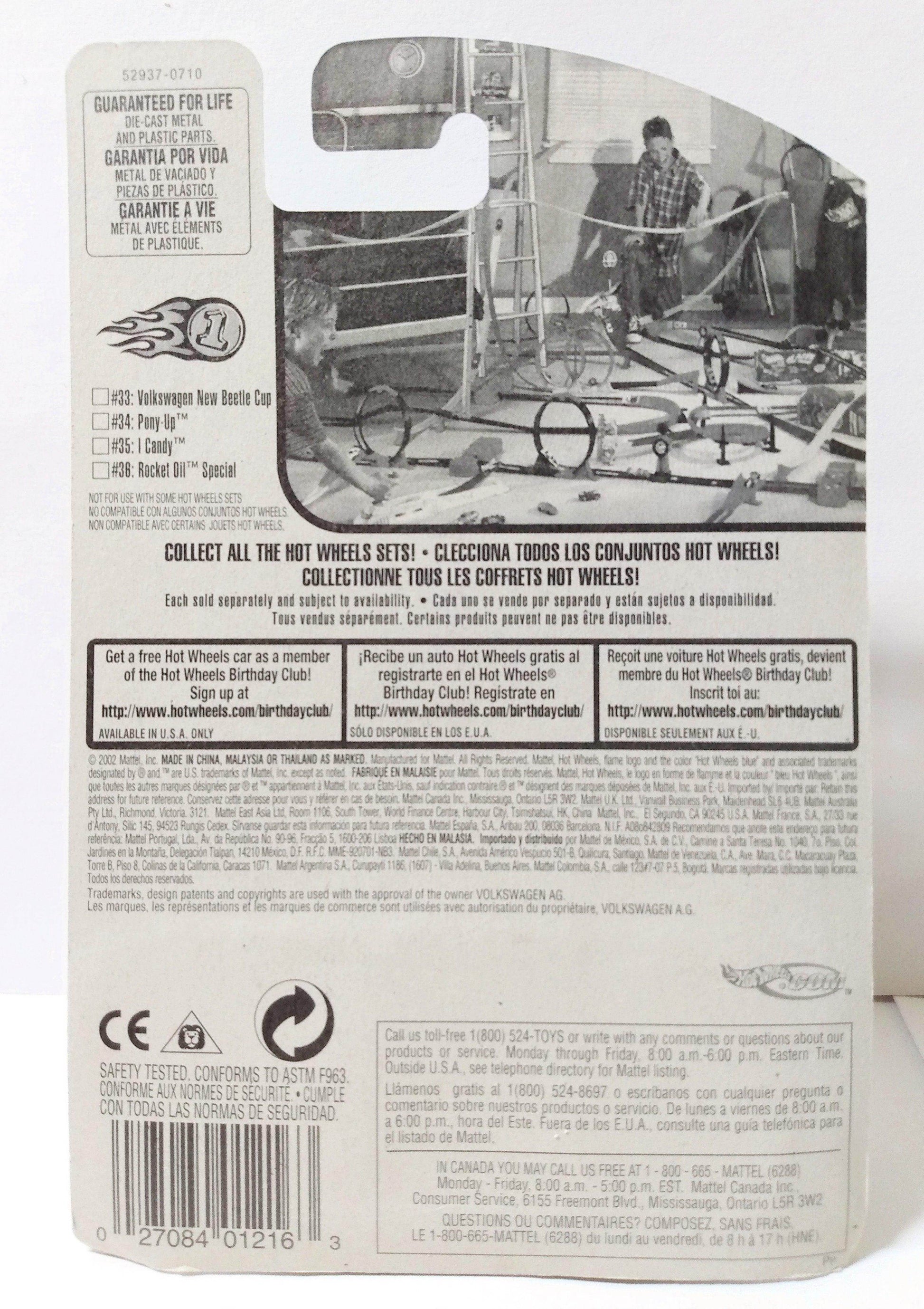 Hot Wheels 2002 First Editions Volkswagen New Beetle Cup Collector 045 - TulipStuff