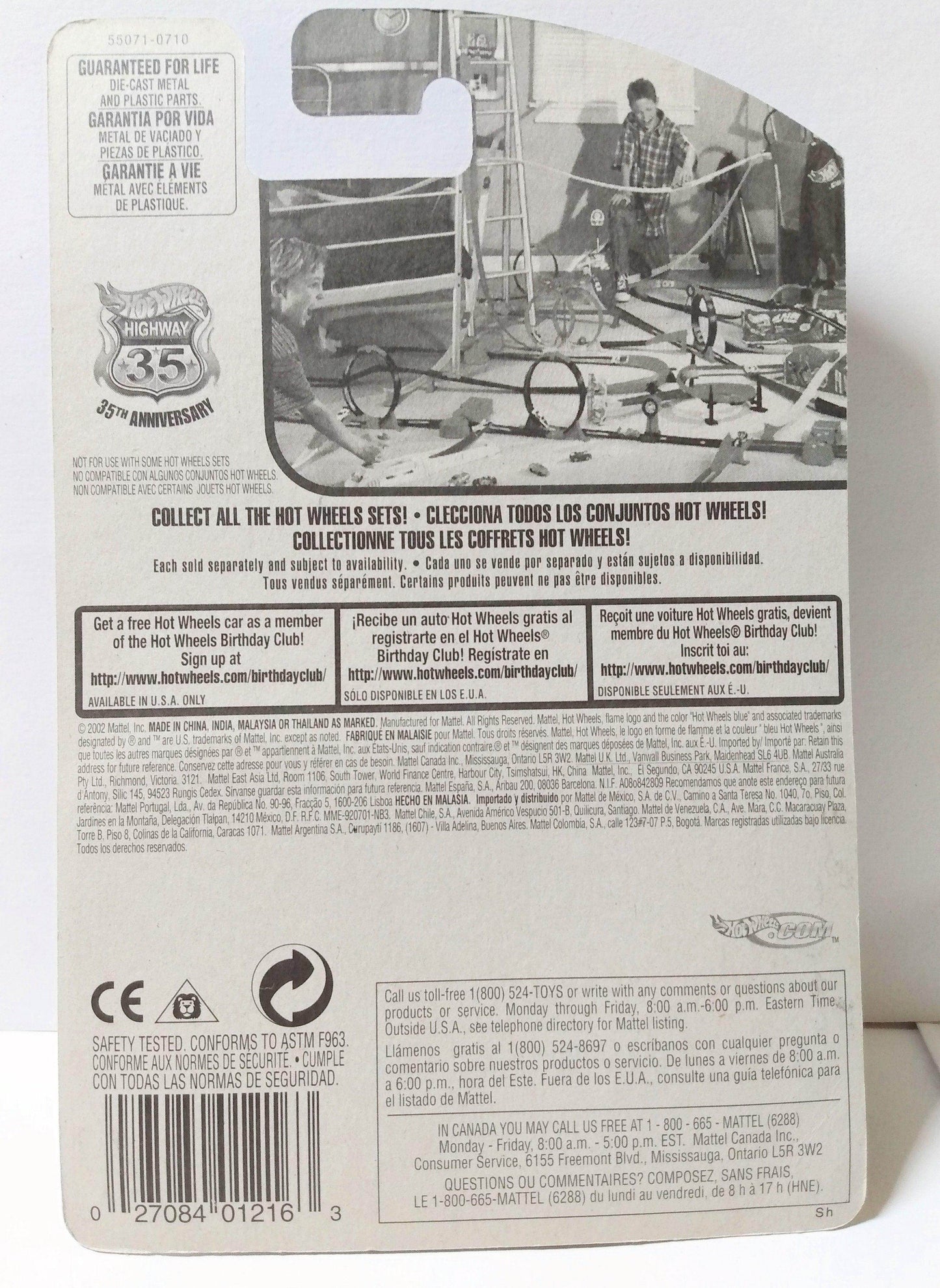 Hot Wheels 2002 Collector #186 Wheel Loader Construction Toy error - TulipStuff