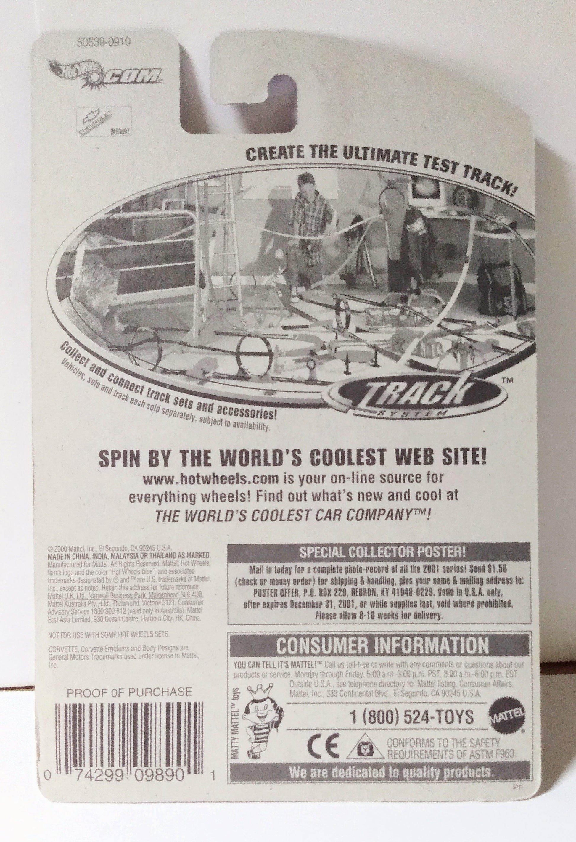 Hot Wheels 2001 Collector #109 '65 Chevrolet Corvette Convertible - TulipStuff