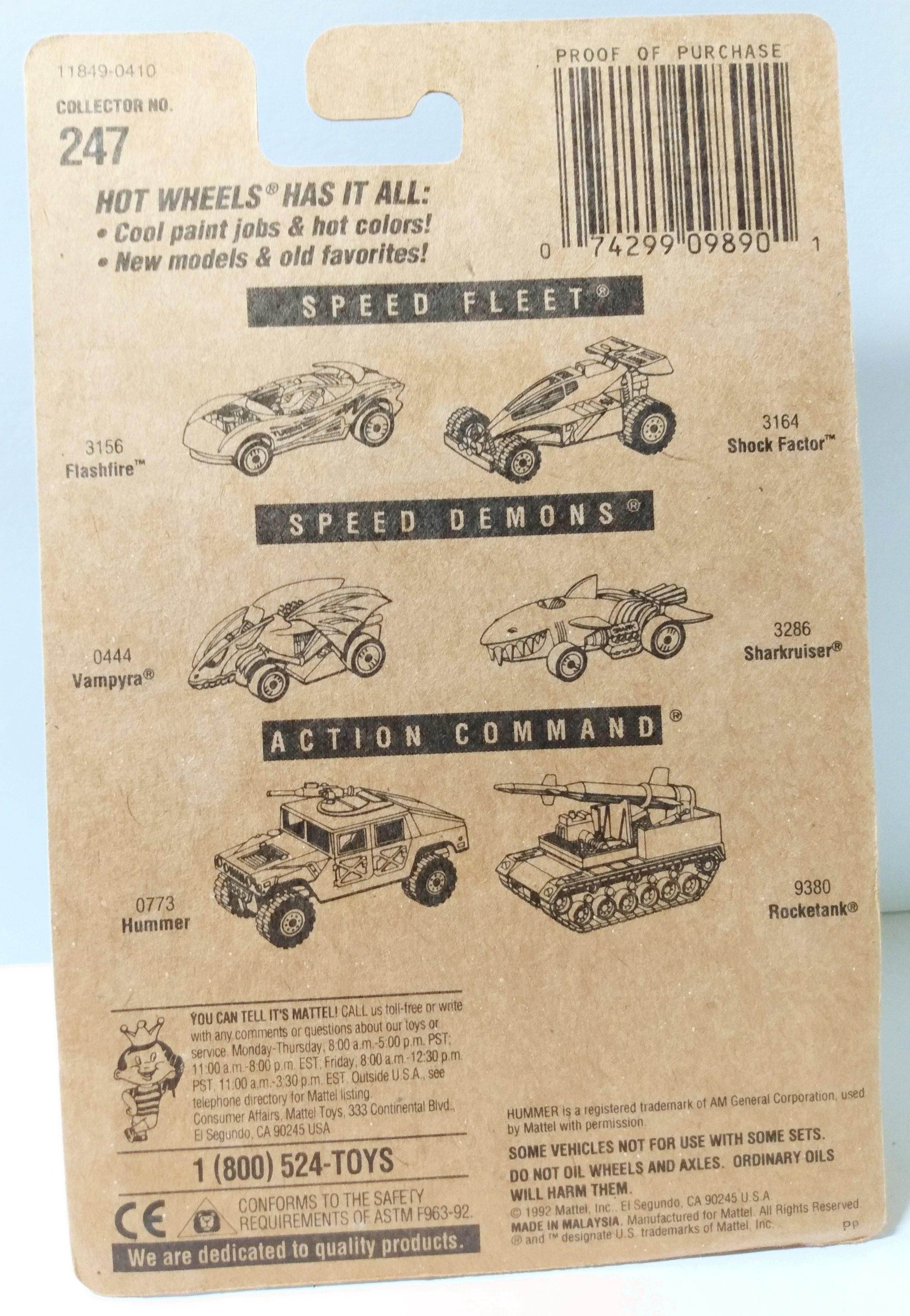 Hot Wheels Collector #247 Rigor-Motor Concept Race Car 1994 - TulipStuff