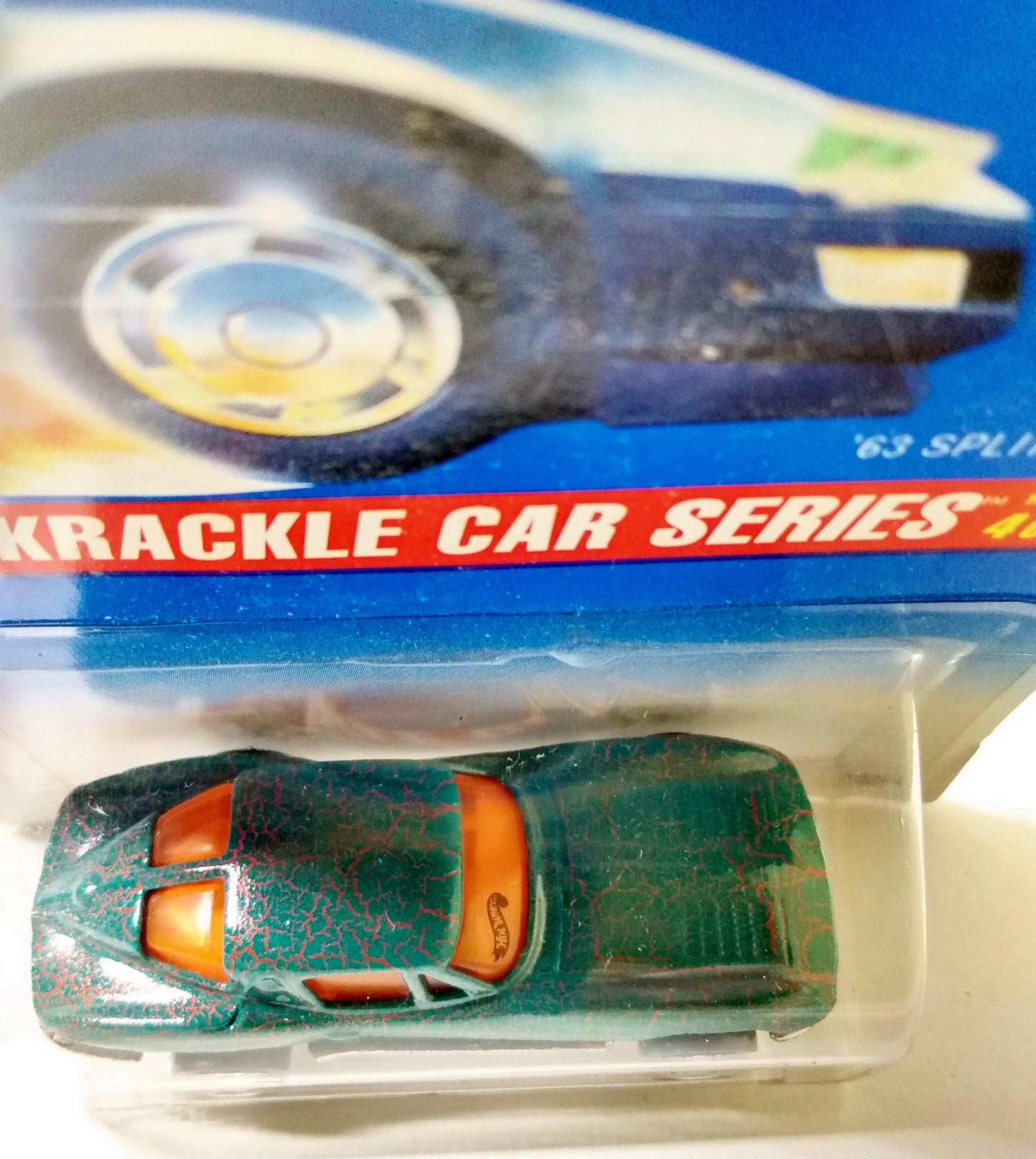 Hot Wheels Krackle Car '63 Split Window Corvette Collector #282 1-rivet - TulipStuff