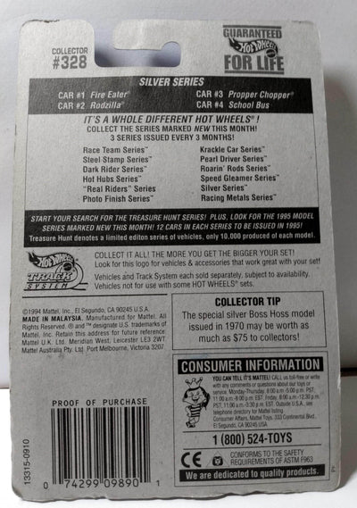 Hot Wheels Silver Series Collector #328 School Bus 1995 - TulipStuff