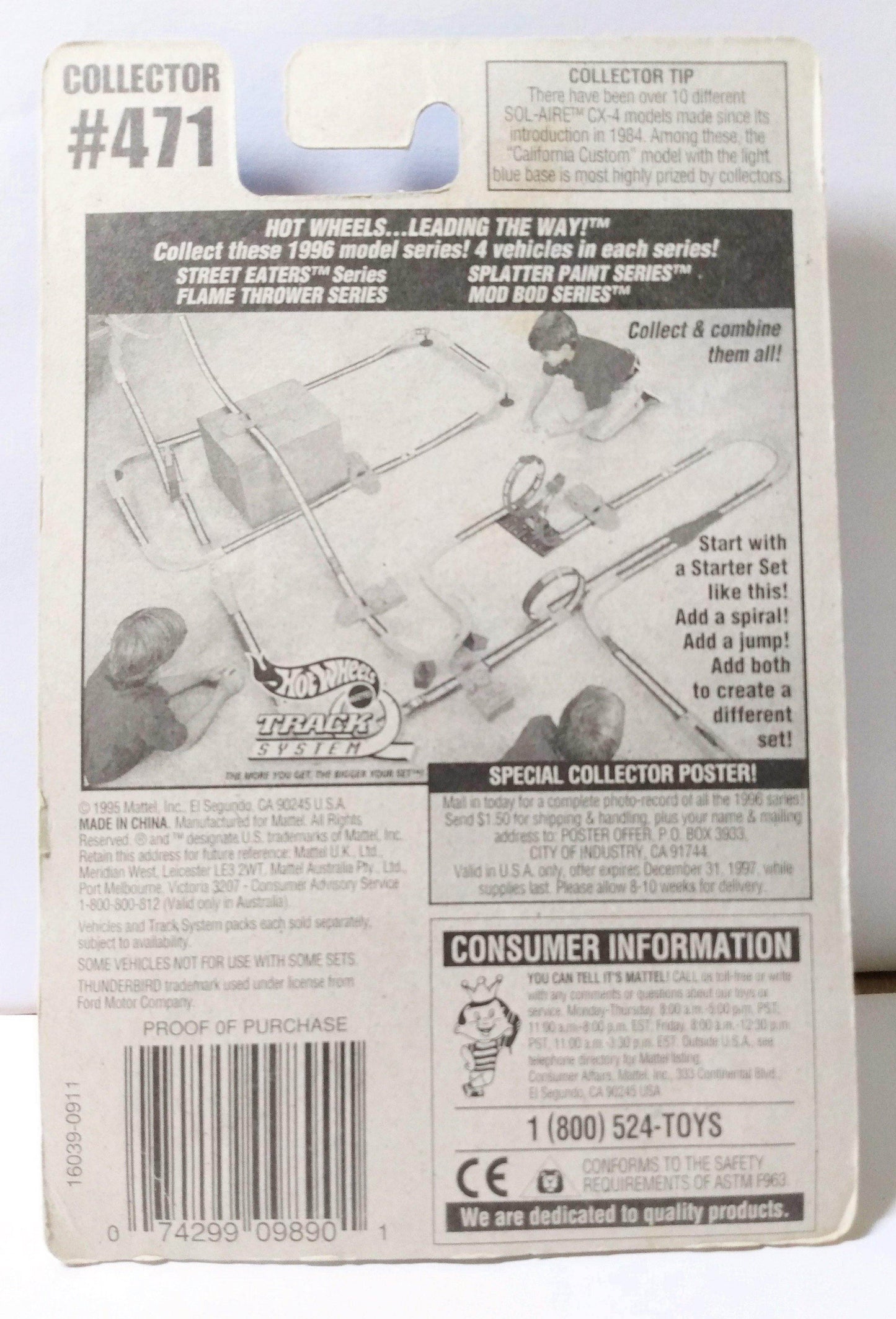 Hot Wheels Collector #471 Velocitor Ford Thunderbird Stocker 1996 - TulipStuff