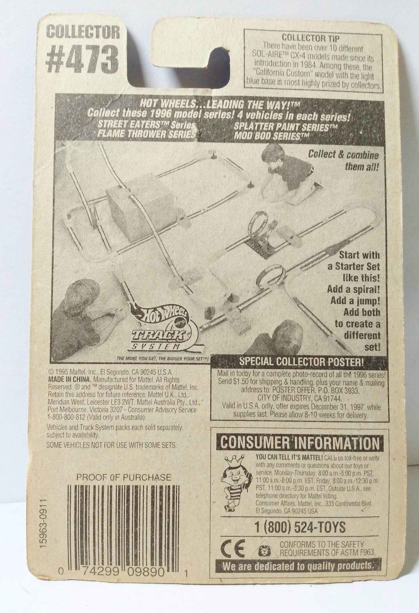 Hot Wheels Collector #473 Street Beast BMW M1 1995 - TulipStuff