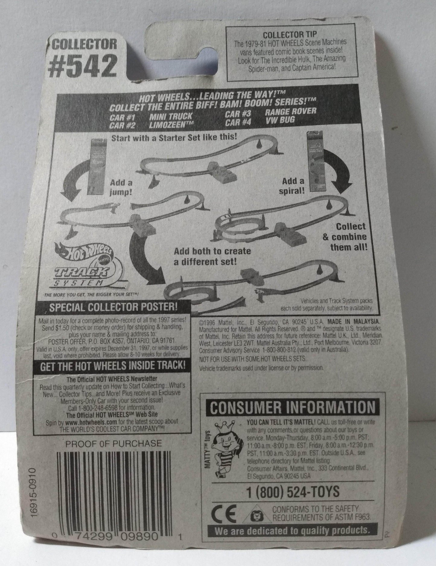 Hot Wheels Collector #542 Biff Bam Boom Series Limozeen 1997 - TulipStuff