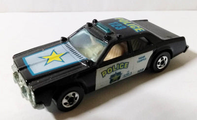 Hot Wheels 9526 Sheriff Patrol Police Car 1990 Black #59 - TulipStuff