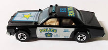 Load image into Gallery viewer, Hot Wheels 9526 Sheriff Patrol Police Car 1990 Black #59 - TulipStuff