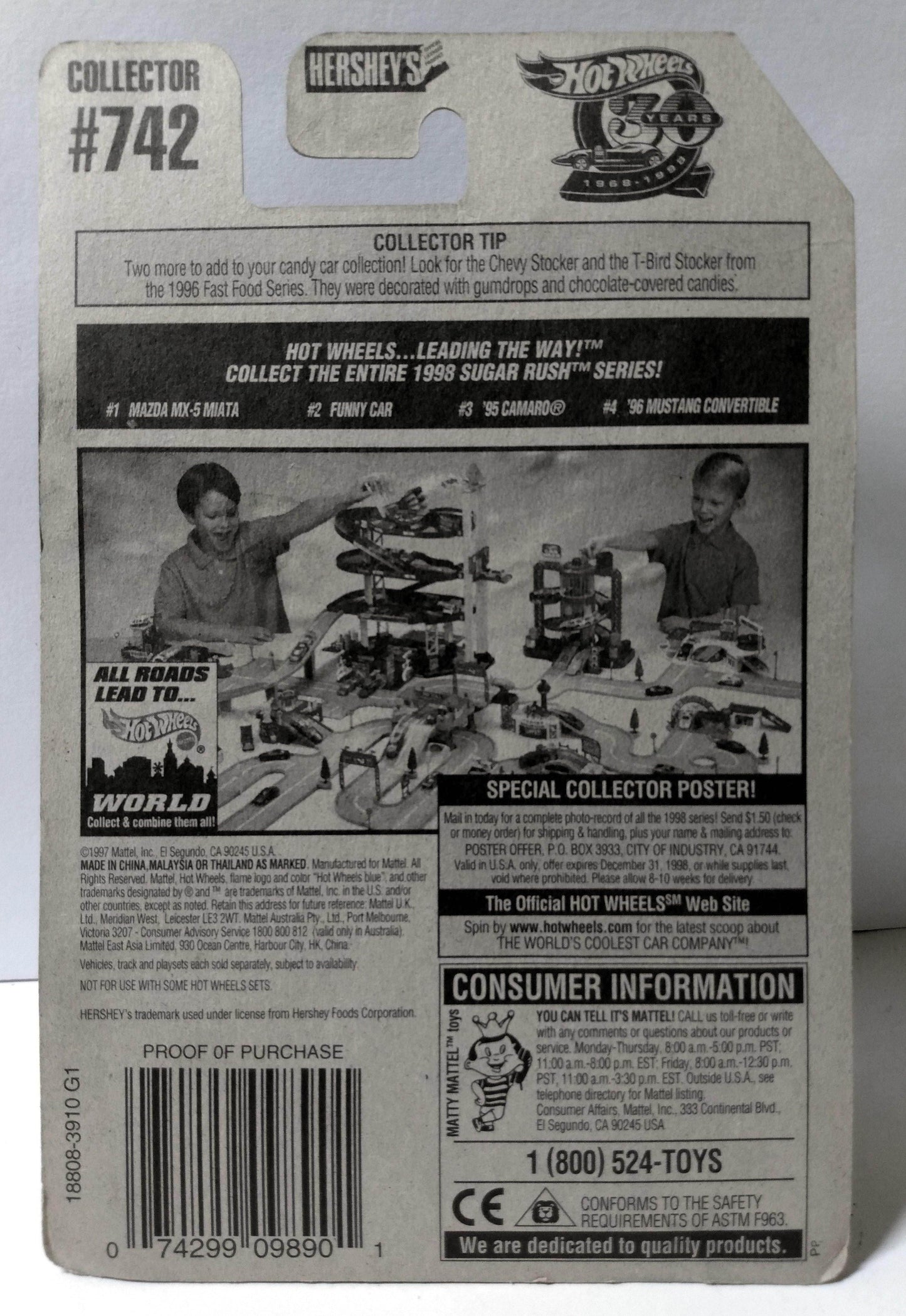 Hot Wheels Sugar Rush Series Funny Car Hershey's Milk Chocolate - TulipStuff