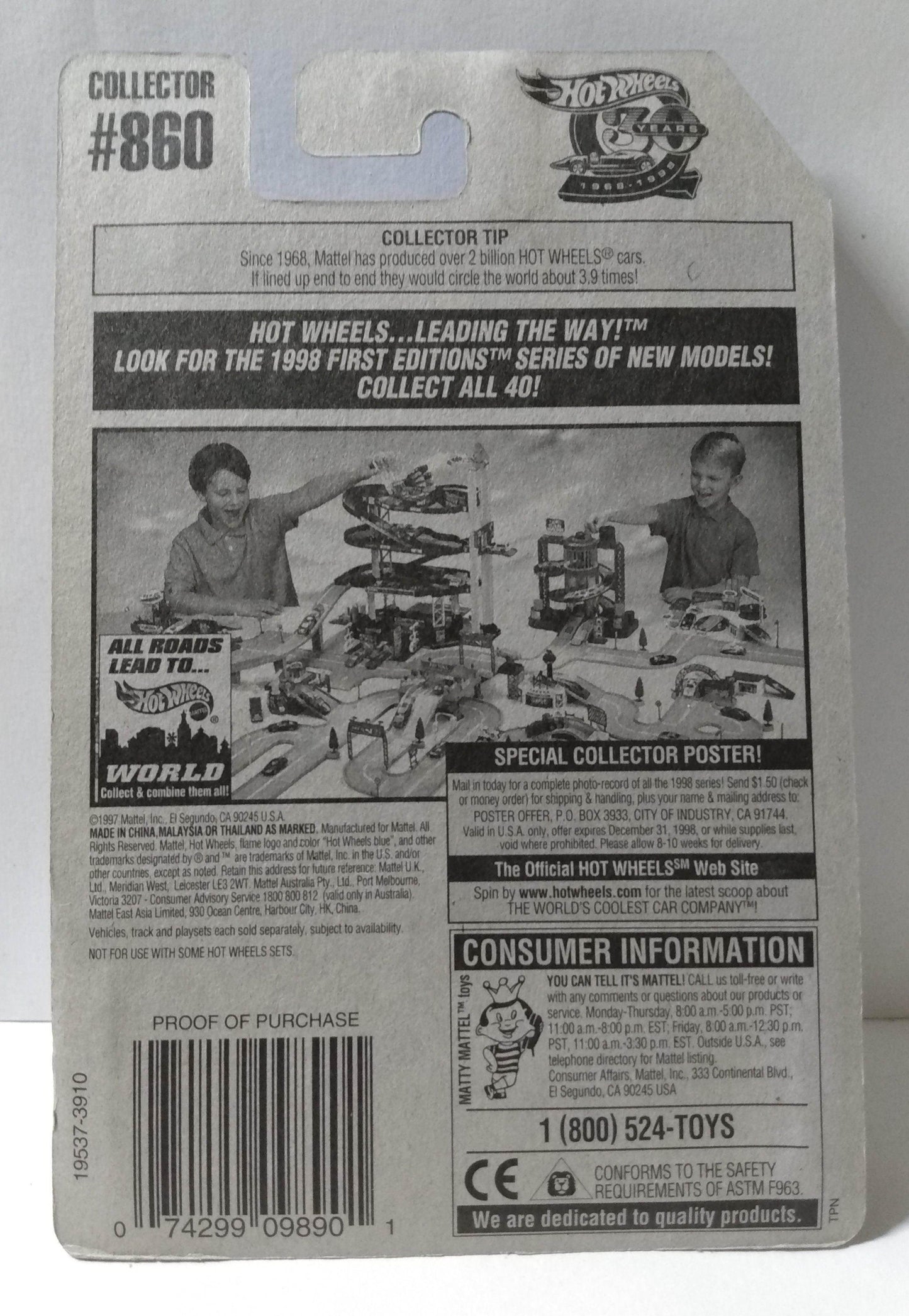 Hot Wheels Collector #860 Road Rocket 1999 - TulipStuff