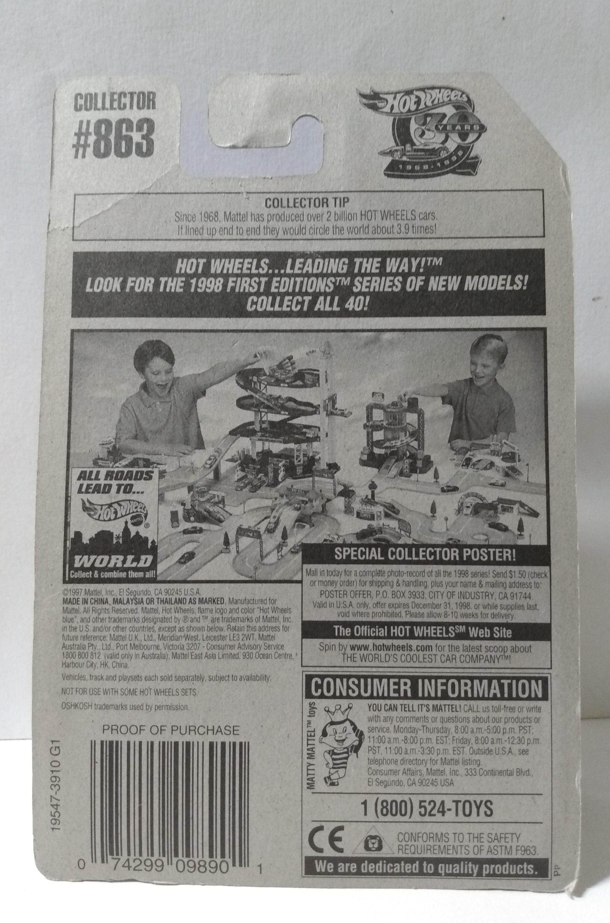 Hot Wheels Collector #863 Oshkosh Concrete Mixer Truck 1997 - TulipStuff