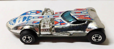 Hot Wheels 9509 Super Chromes Twin Mill Hong Kong 1976 bw - TulipStuff