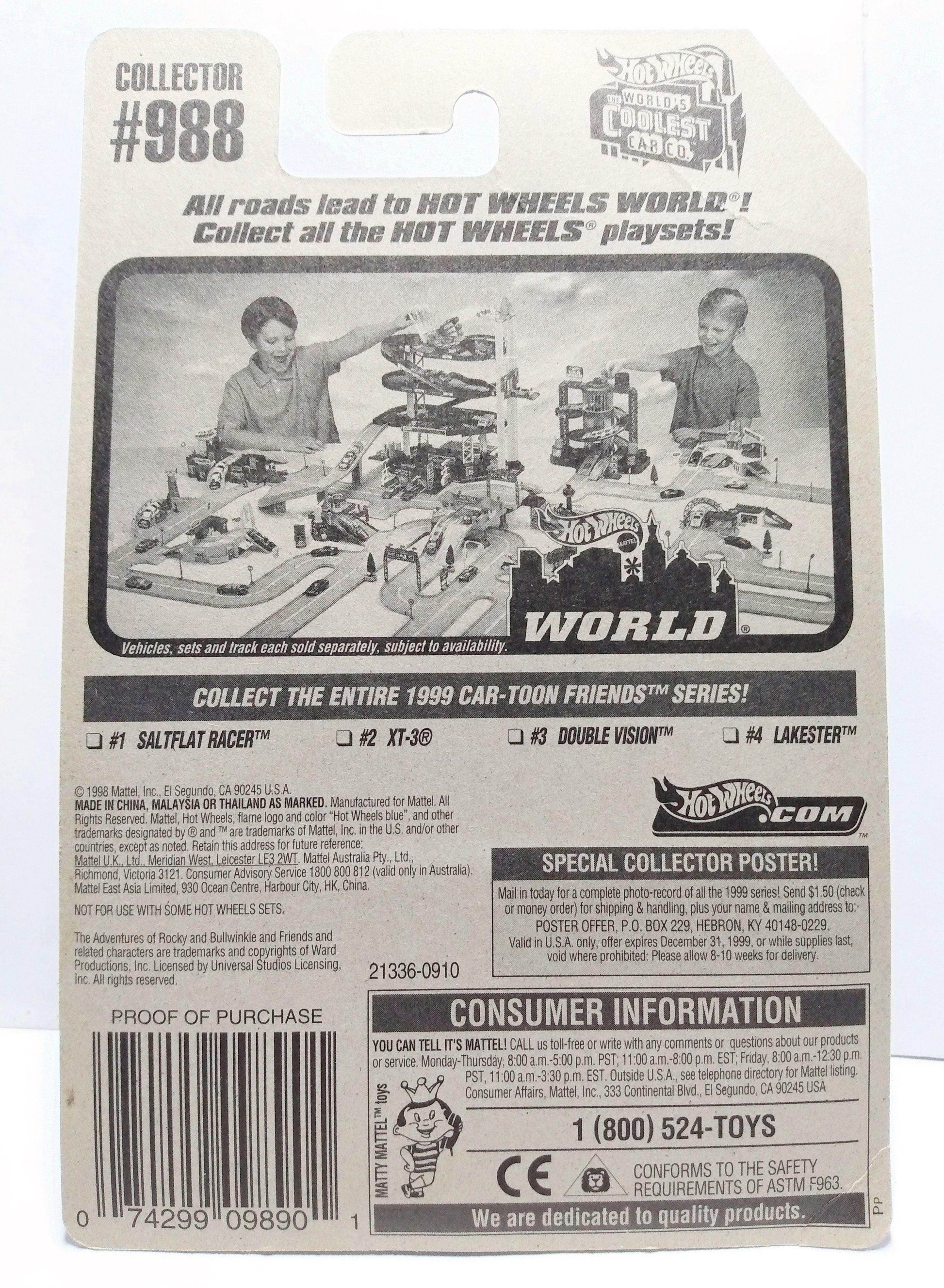 Hot Wheels Car-toon Friends Series Lakester Collector #988 1998 - TulipStuff