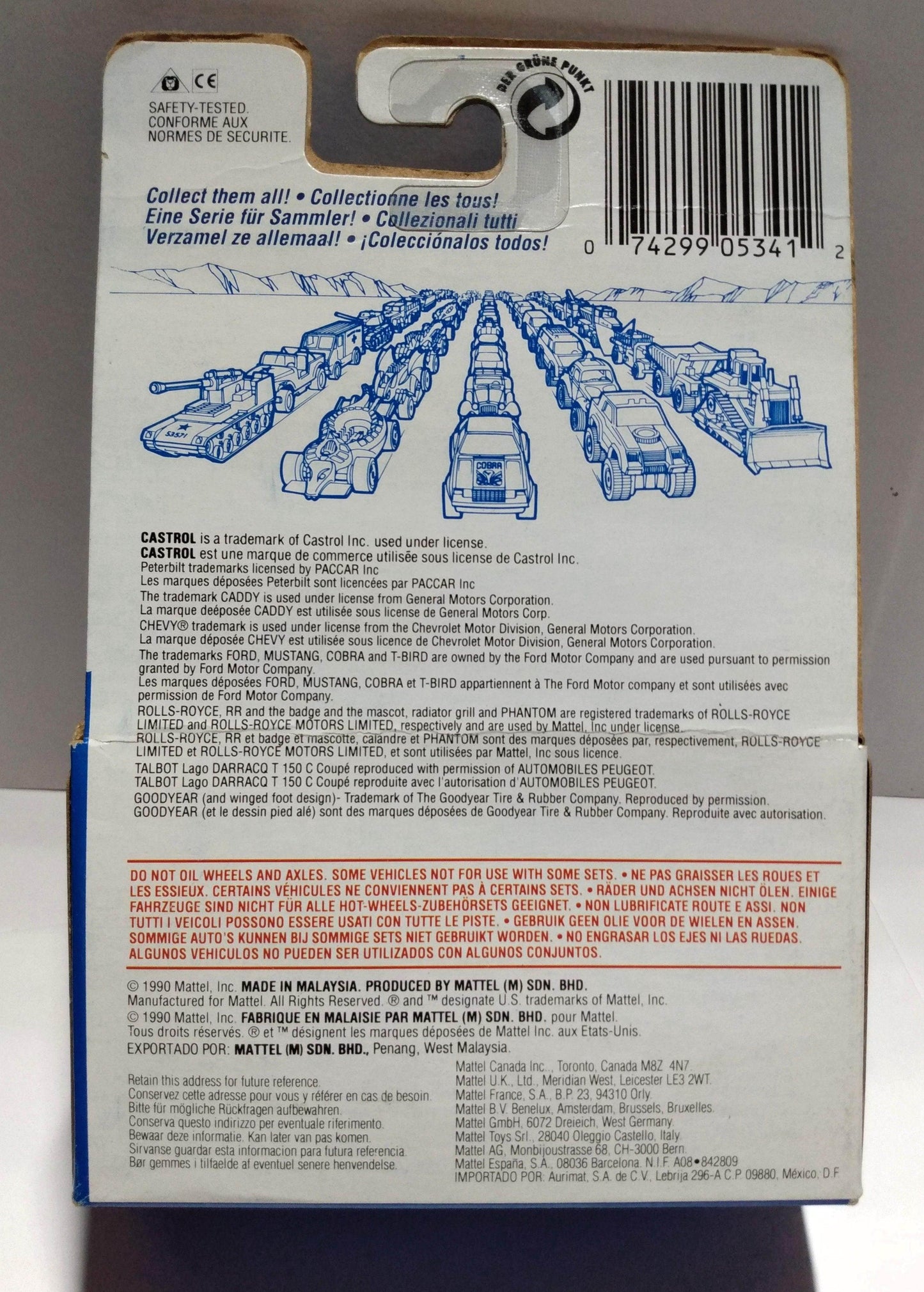 Hot Wheels 4970 Air France Delivery Truck David Hasselhoff Germany 1990 - TulipStuff