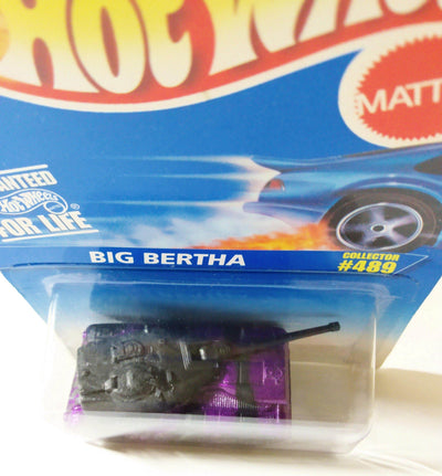 Hot Wheels Collector #489 Big Bertha Army Tank 1997 - TulipStuff