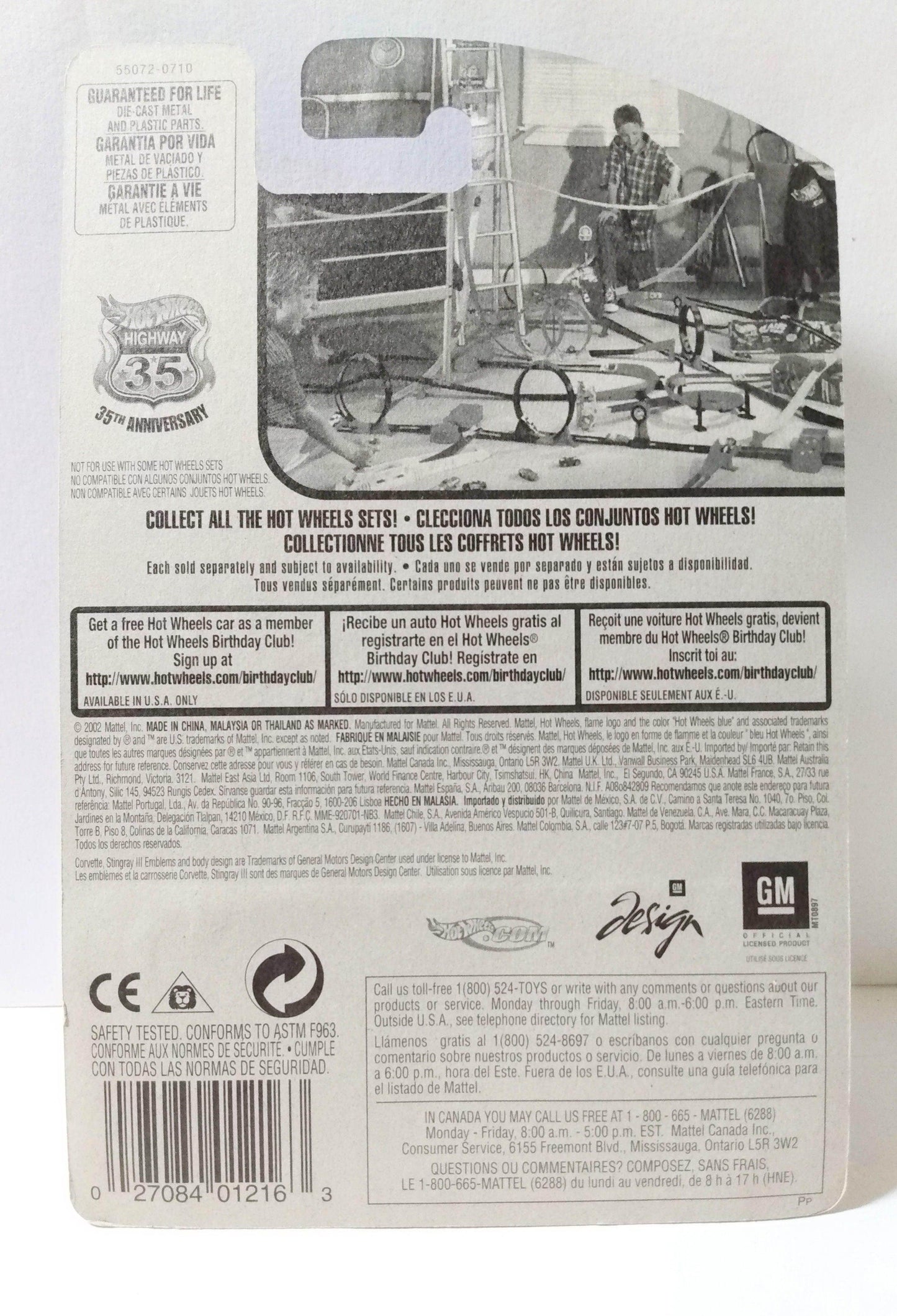 Hot Wheels 2002 Collector #187 Chevrolet Corvette Stingray III - TulipStuff