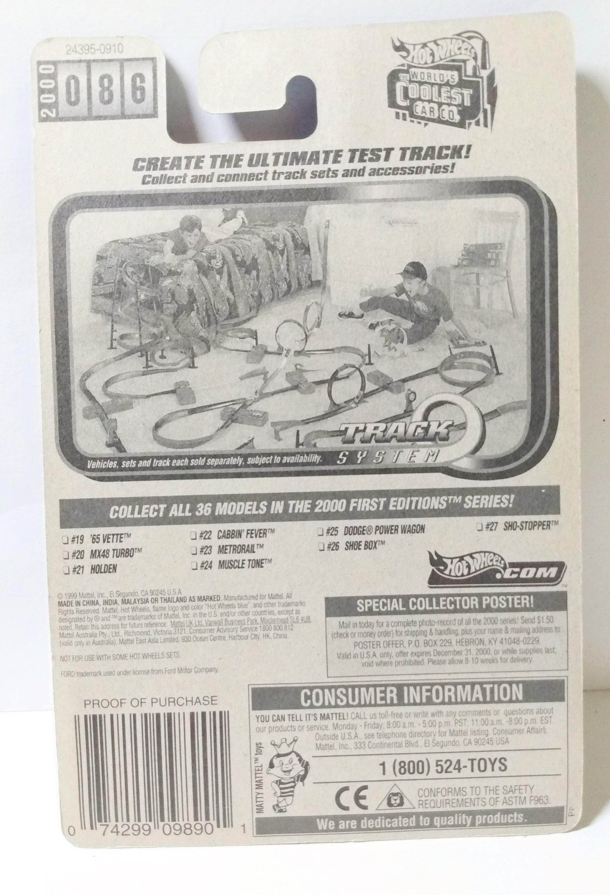 Hot Wheels 2000 First Editions Shoe Box '49 Ford Diecast Car - TulipStuff