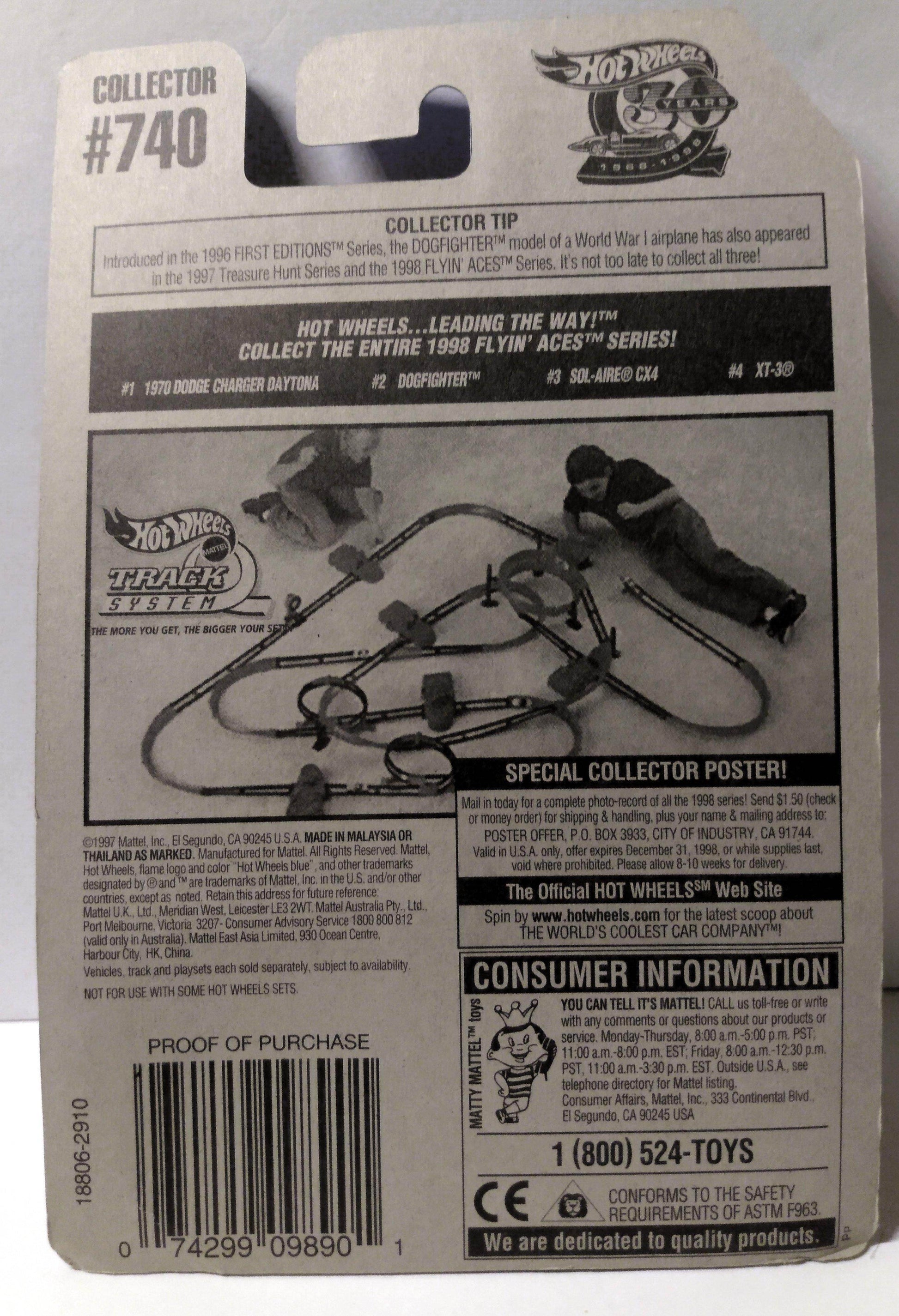 Hot Wheels Flyin' Aces Series XT-3 Collector 740 1997 - TulipStuff