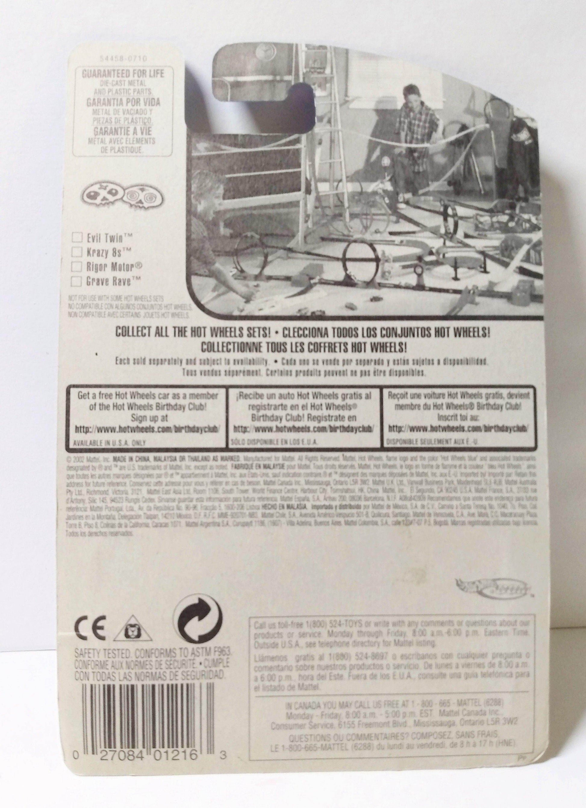 Hot Wheels Grave Rave Wagon Delivery Truck 2002 Collector #102 - TulipStuff