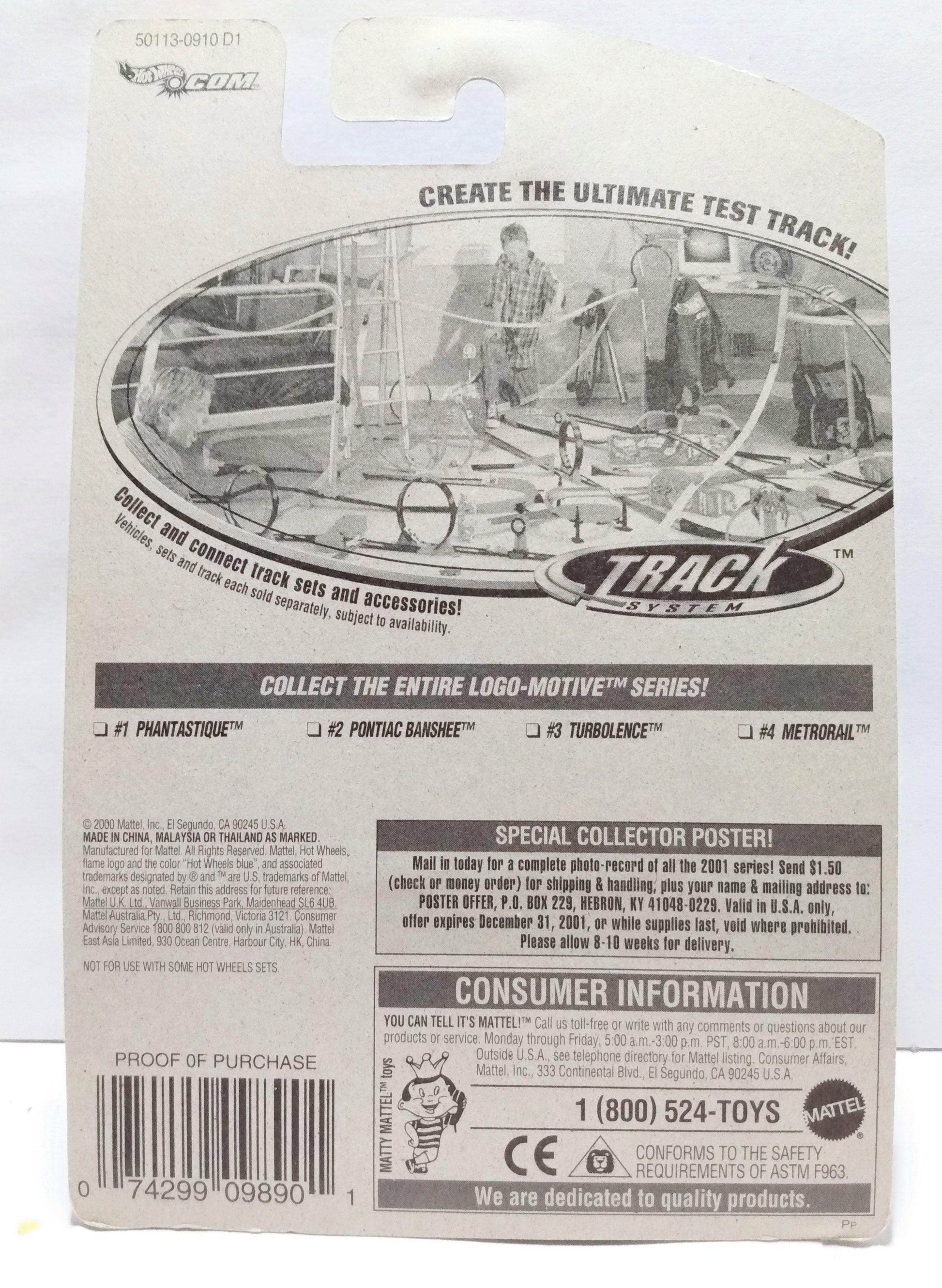 Hot Wheels Logo-motive Series Turbolence 2001 Collector #075 - TulipStuff