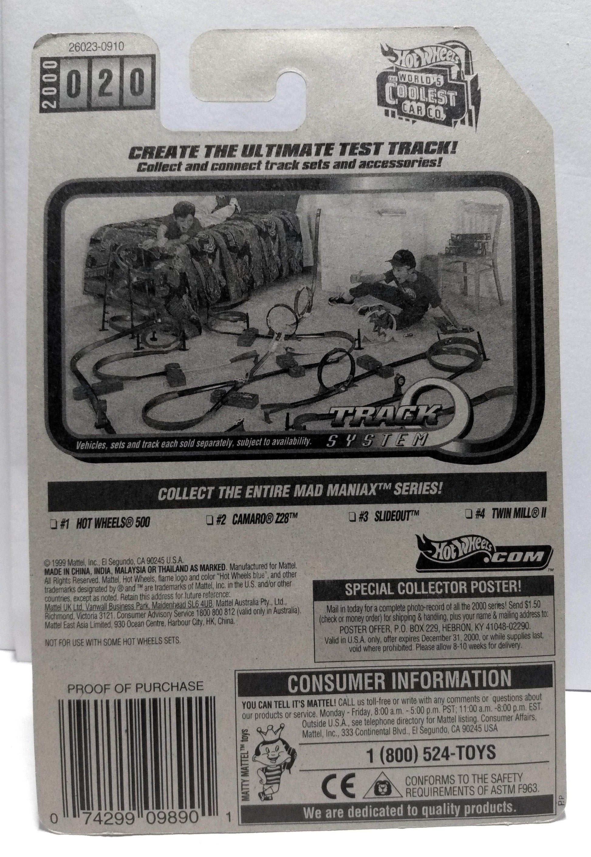 Hot Wheels Mad Maniax Series Twin Mill II 2000 Collector #020 - TulipStuff