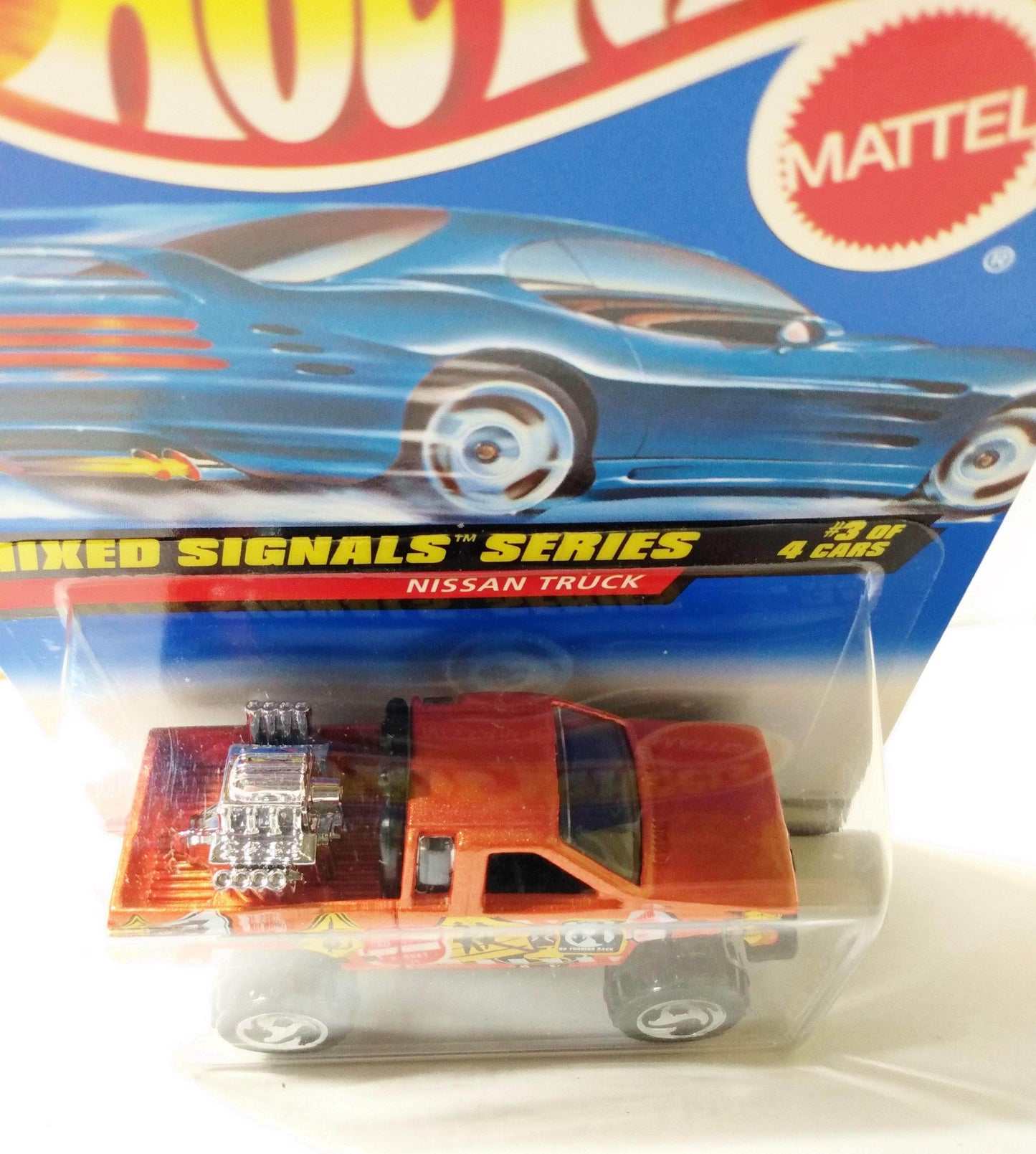 Hot Wheels Collector #735 Mixed Signal Nissan Hardbody Truck 1998 - TulipStuff