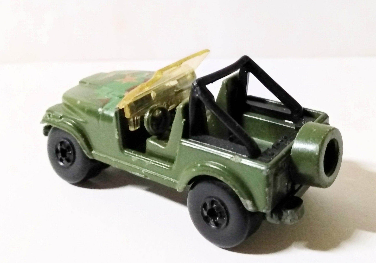 Hot Wheels 9375 Roll Patrol Jeep CJ-7 Army 1985 - TulipStuff