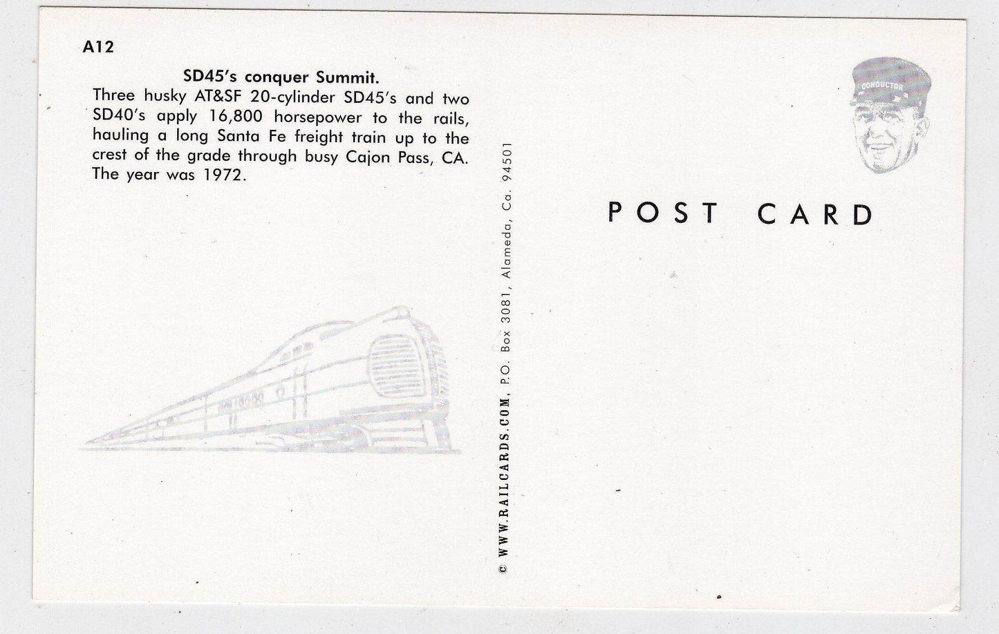 AT&SF Santa Fe EMD SD45 and SD40 Locomotives and Freight Train Cajon Pass - TulipStuff