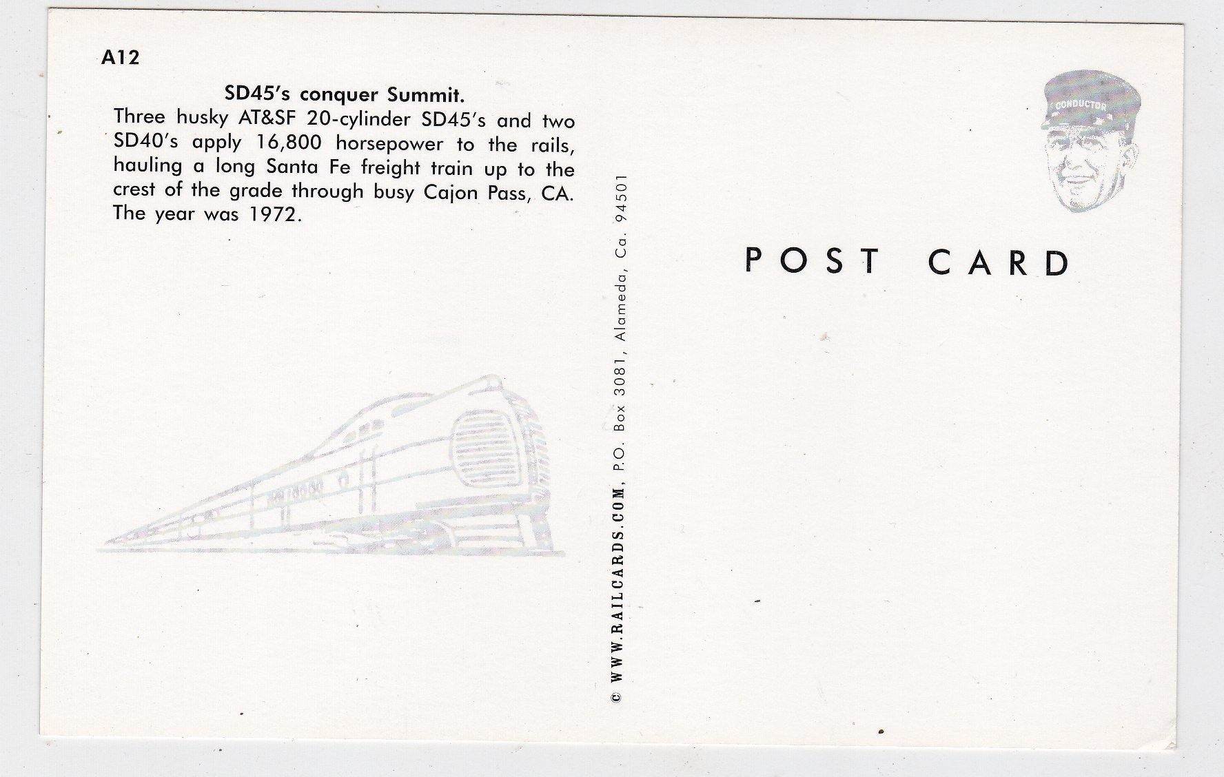 AT&SF Santa Fe EMD SD45 and SD40 Locomotives and Freight Train Cajon Pass - TulipStuff