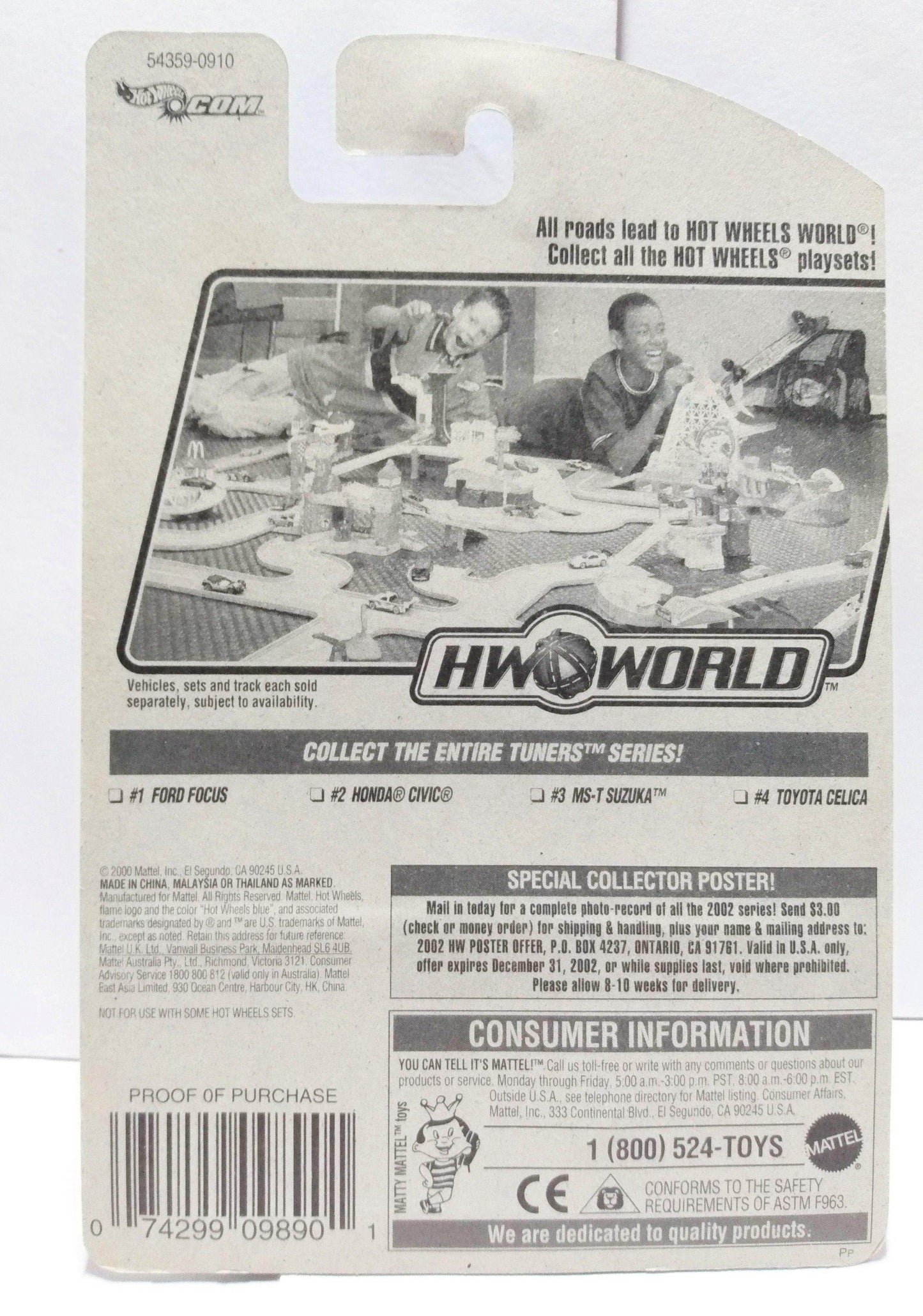 Hot Wheels Tuners Series MS-T Suzuka 2002 Collector #065 - TulipStuff