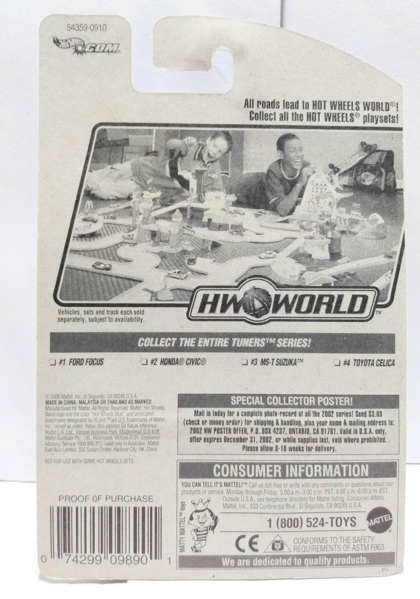 Hot Wheels Tuners Series MS-T Suzuka 2002 Collector #065 - TulipStuff