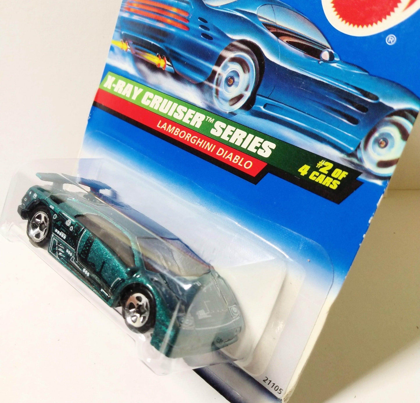 Hot Wheels X-Ray Cruiser Lamborghini Diablo Collector #946 1998 - TulipStuff