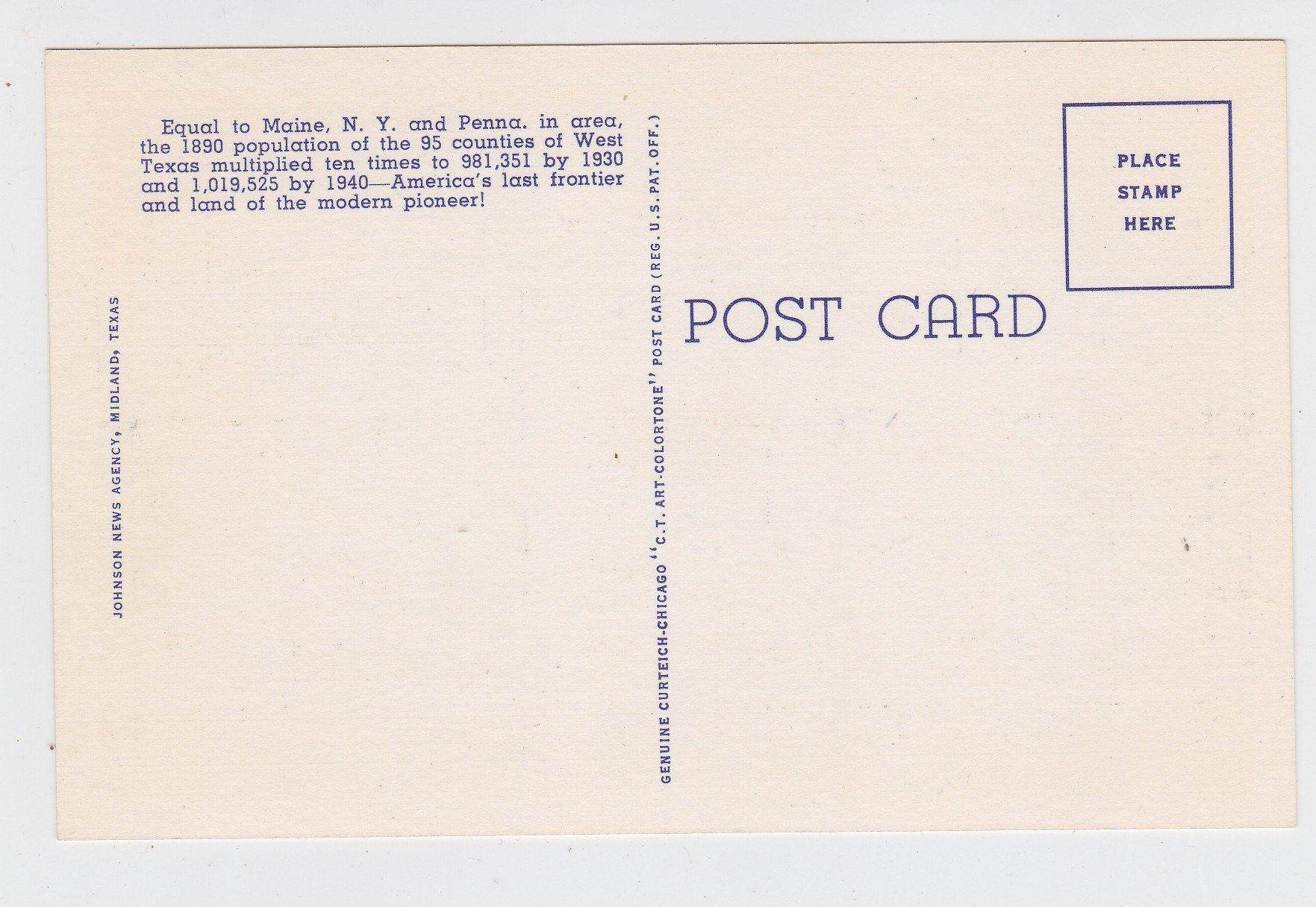 Greetings from La Mesa Texas Large Letter Linen Postcard 1940's - TulipStuff