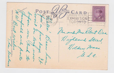 C.P.R. Royal York Hotel At Night Toronto Ontario Canada 1940's - TulipStuff