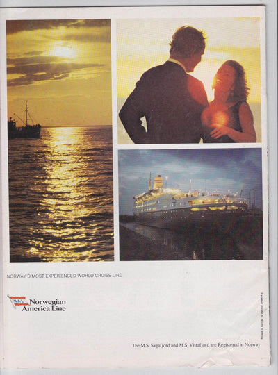Norwegian America Line Cruise Ship M.S. Sagafjord European Cruises 1978 Brochure - TulipStuff