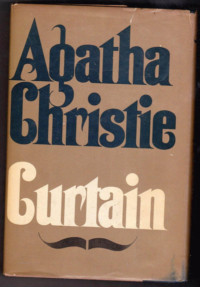 Agatha Christie Curtain Hardcover Hercule Poirot Mystery Novel 1975 - TulipStuff