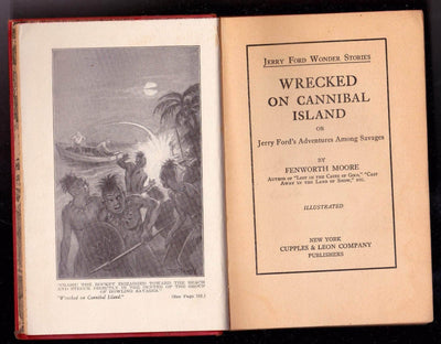 Wrecked on Cannibal Island or Jerry Ford's Adventures Among Savages Fenworth Moore 1931 - TulipStuff